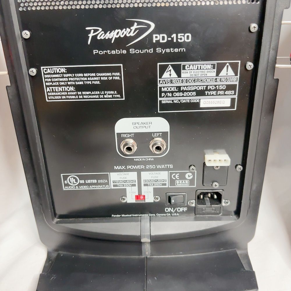 BOSE PD-150 ポータブルPA PAシステム アンプ内蔵 スピーカー 電源確認