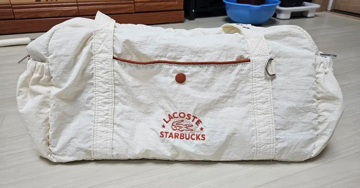 スターバックス ラコステ アイボリー バッグ - メルカリ