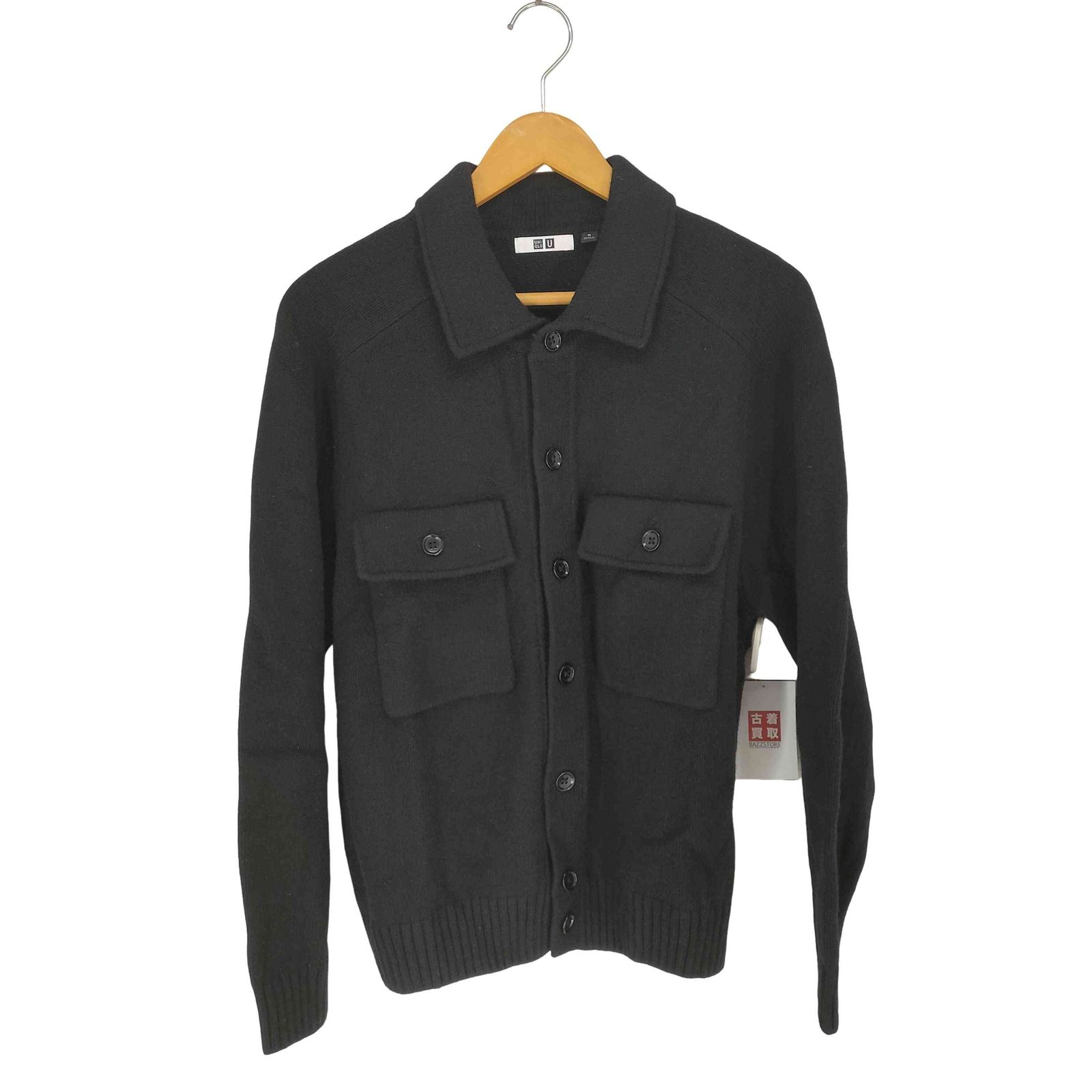 UNIQLO U ラムニットジャケット ブラック Lサイズ ユニクロユー 