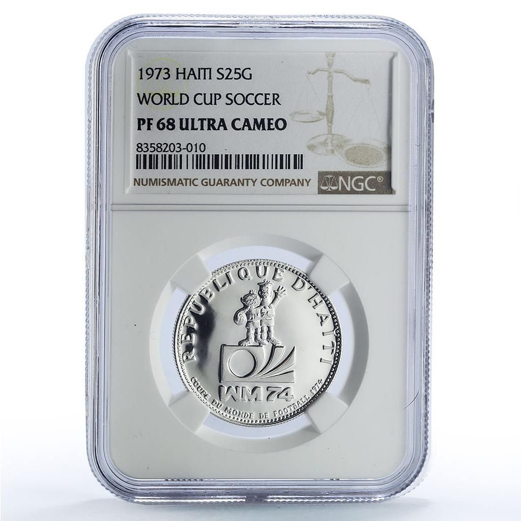 ハイチ 25グールド サッカーワールドカップ ドイツ サッカー PF68 NGC