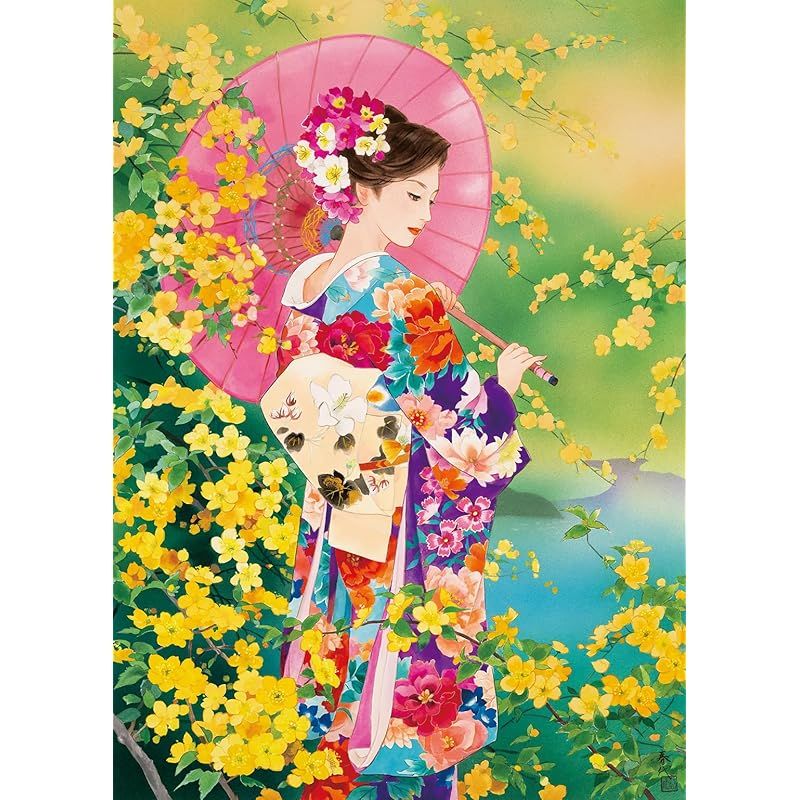 新着商品】エポック社 500ピース ジグソーパズル イラスト/アート 春代