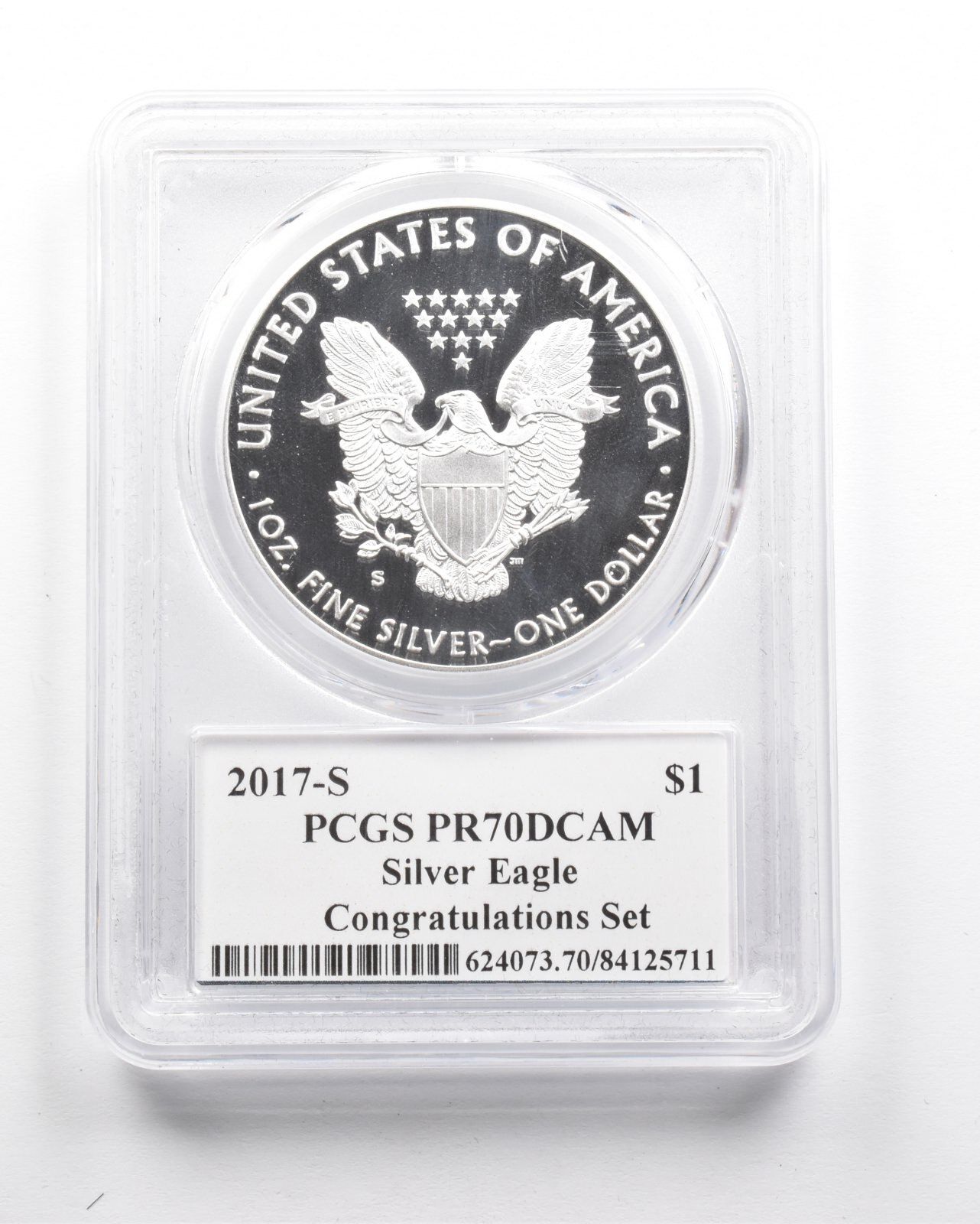 PR70 DCAM 2017-S アメリカンシルバーイーグル コングラッツセット