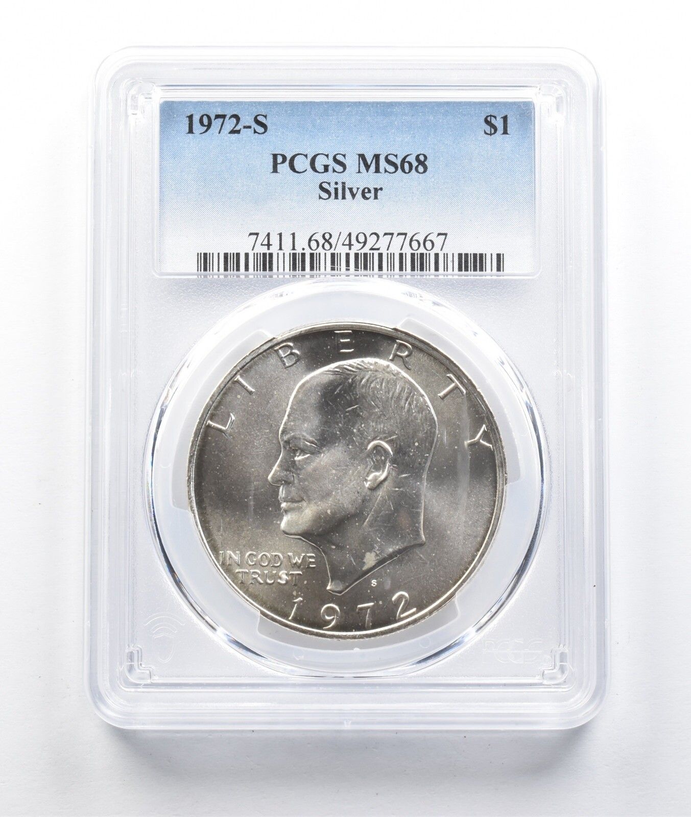 1972-S アイゼンハワードル シルバー MS68 PCGS *0518 - メルカリ