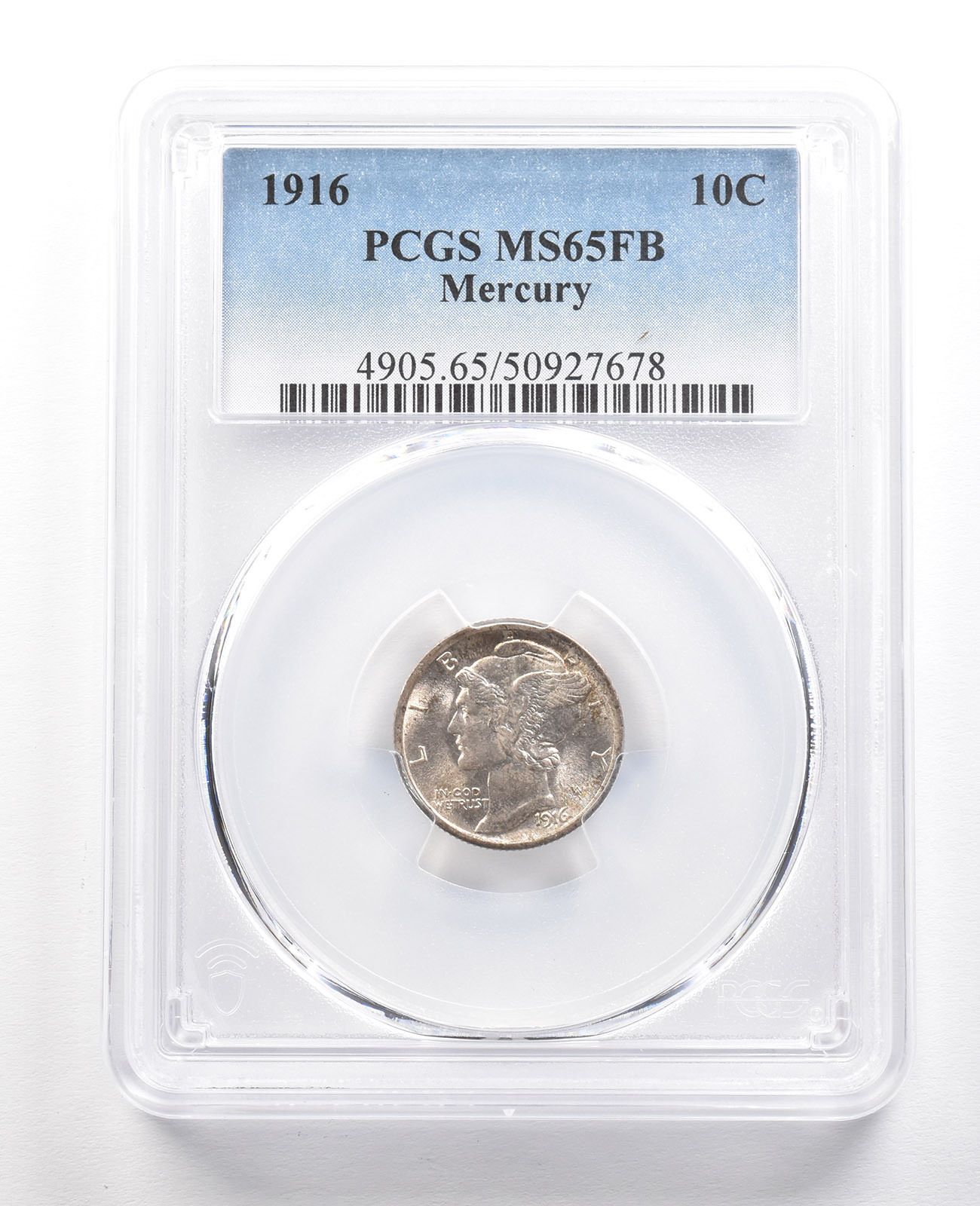 1916年 マーキュリーダイム MS65 FB PCGS *6634 - メルカリ