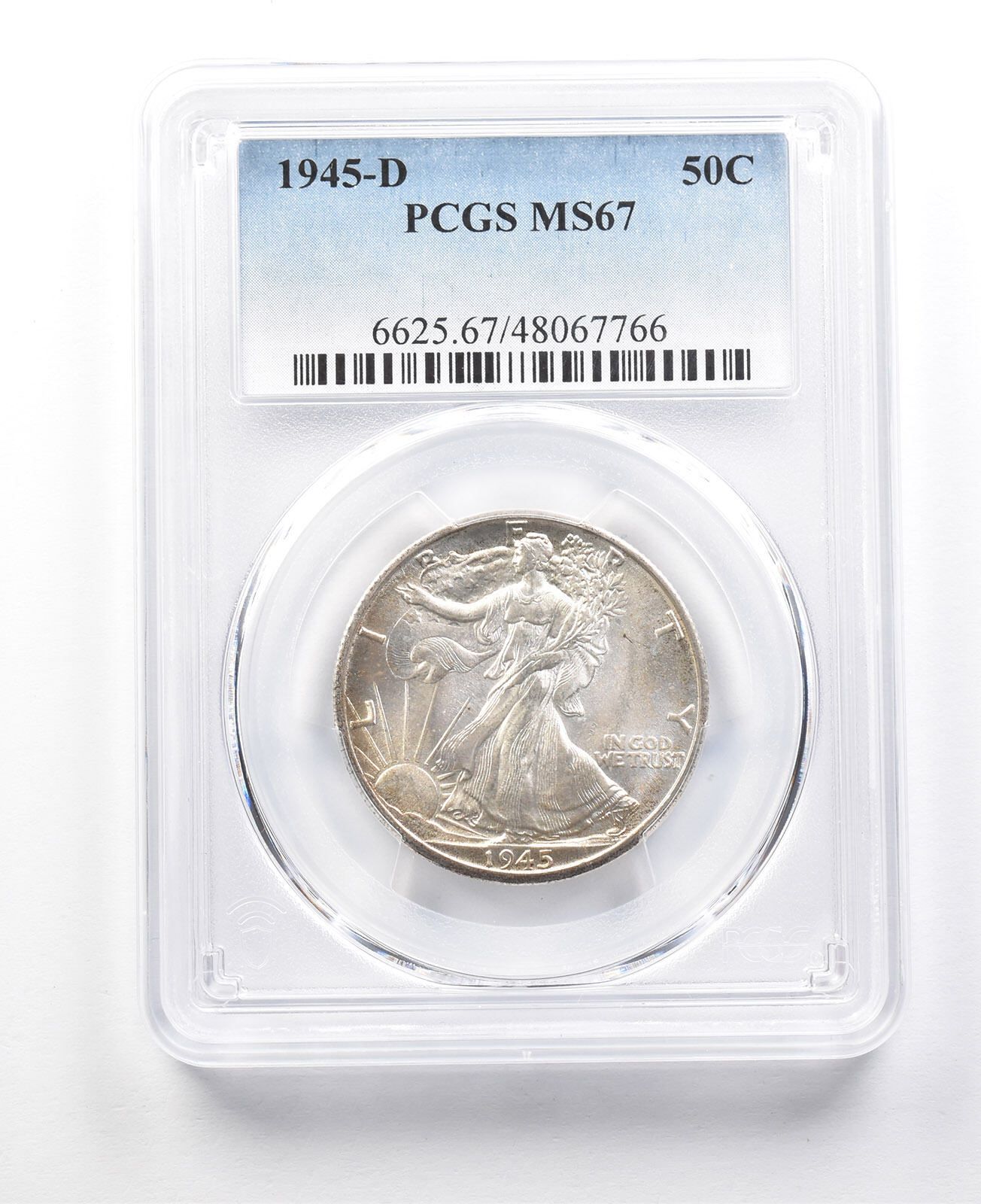 1945-D ウォーキング・リバティ・ハーフダラー MS67 PCGS *3073 - メルカリ