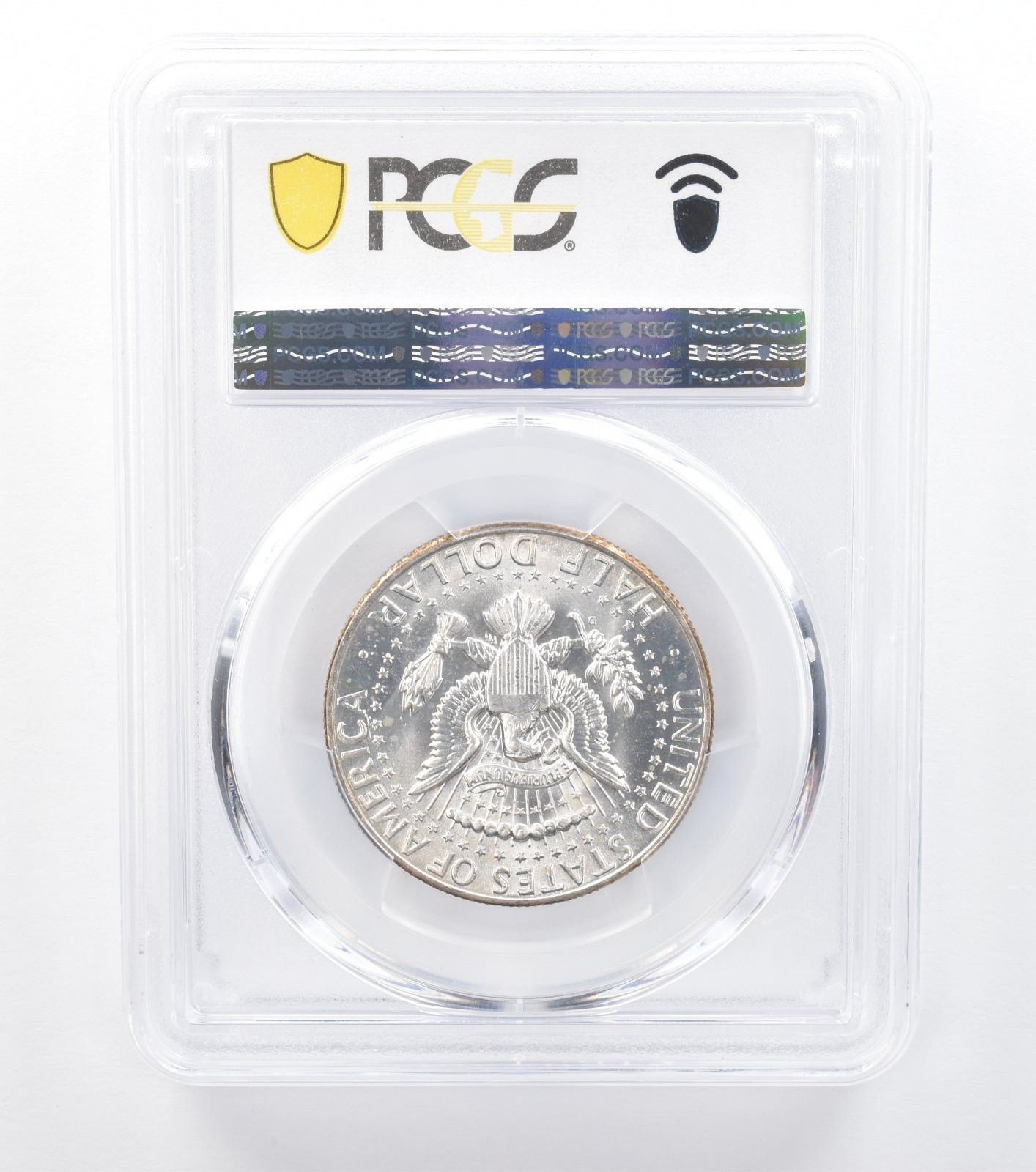 1964-D ケネディ ハーフダラー MS65 PCGS 美しいオレンジ T *7785