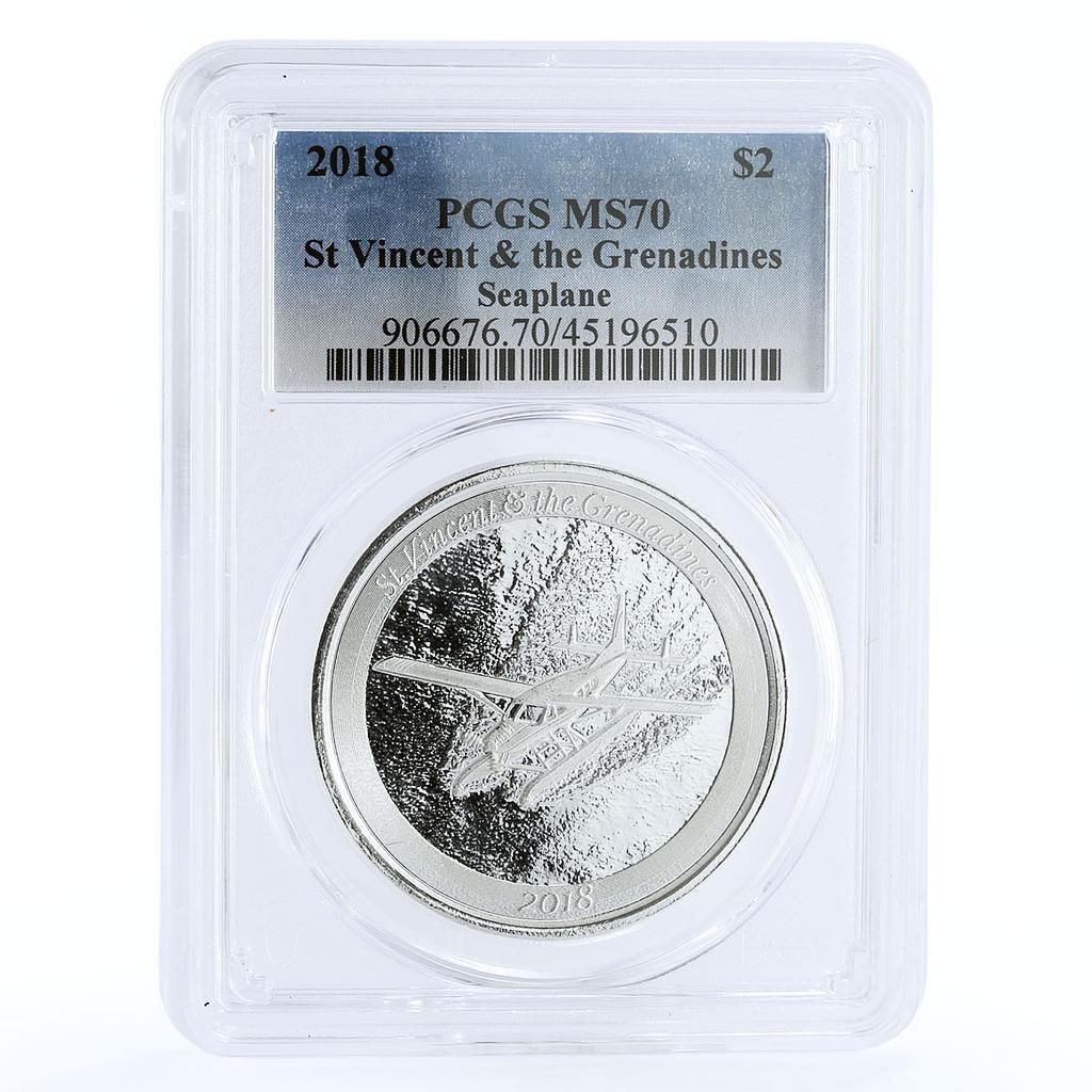 セントビンセント・グレナディーン諸島 2ドル シープレーン・アション