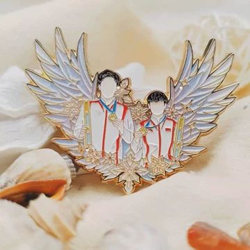 卓球ペア 夢の翼 バッジ 王楚欽 孫穎莎 谷美 ピン 記念章 コレクション