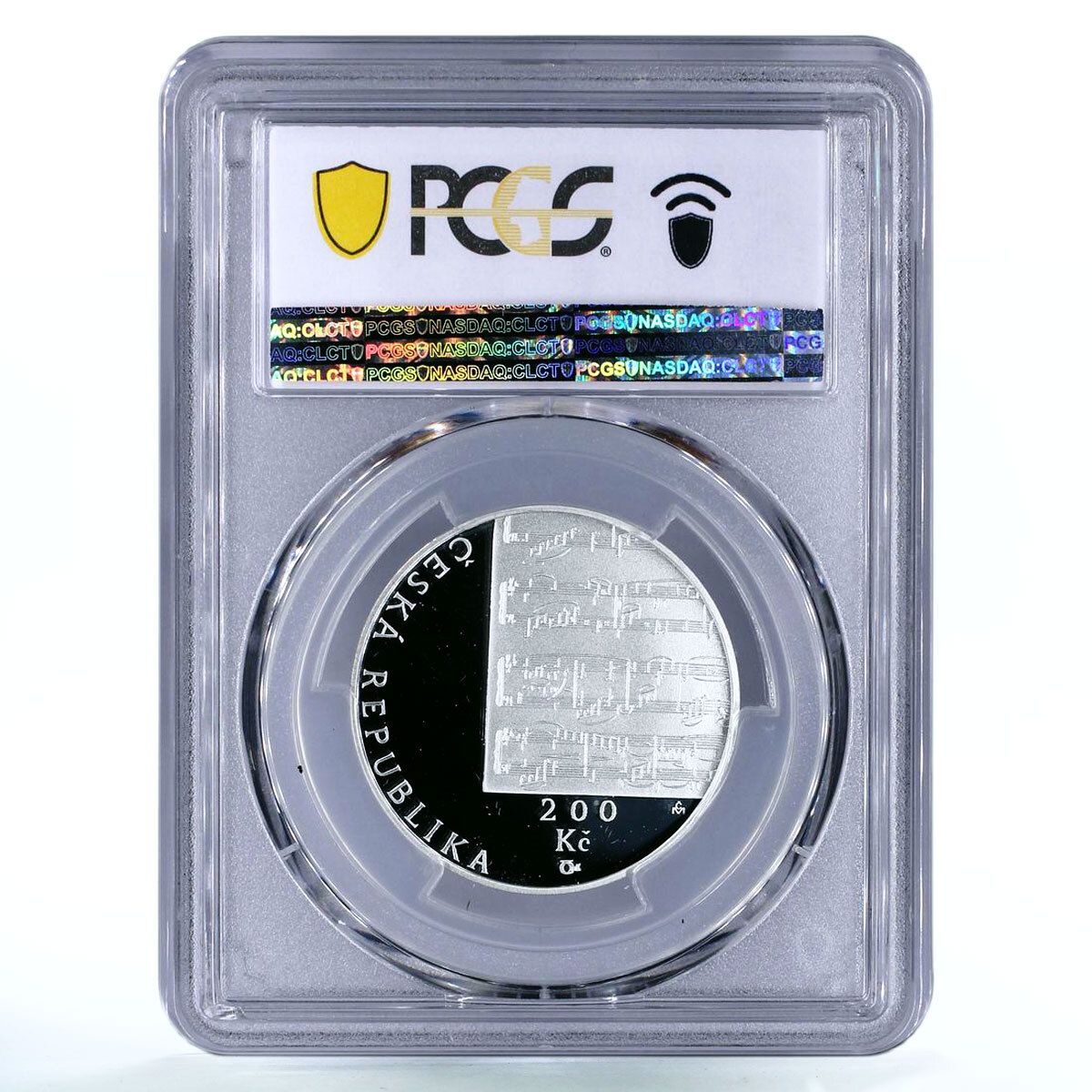 チェコ共和国 200コルナ ミック 作曲家 グタフ・マーラー PR69 PCGS