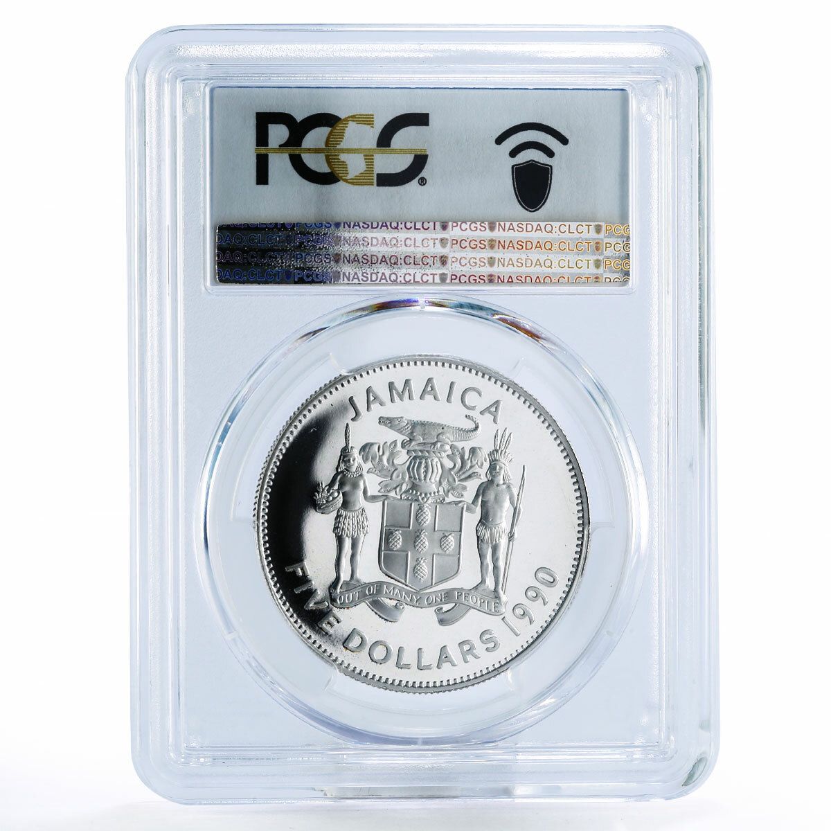 ジャマイカ 5ドル N.W. マンリー - 独立記念 PR69 PCGS プルーフ銀貨