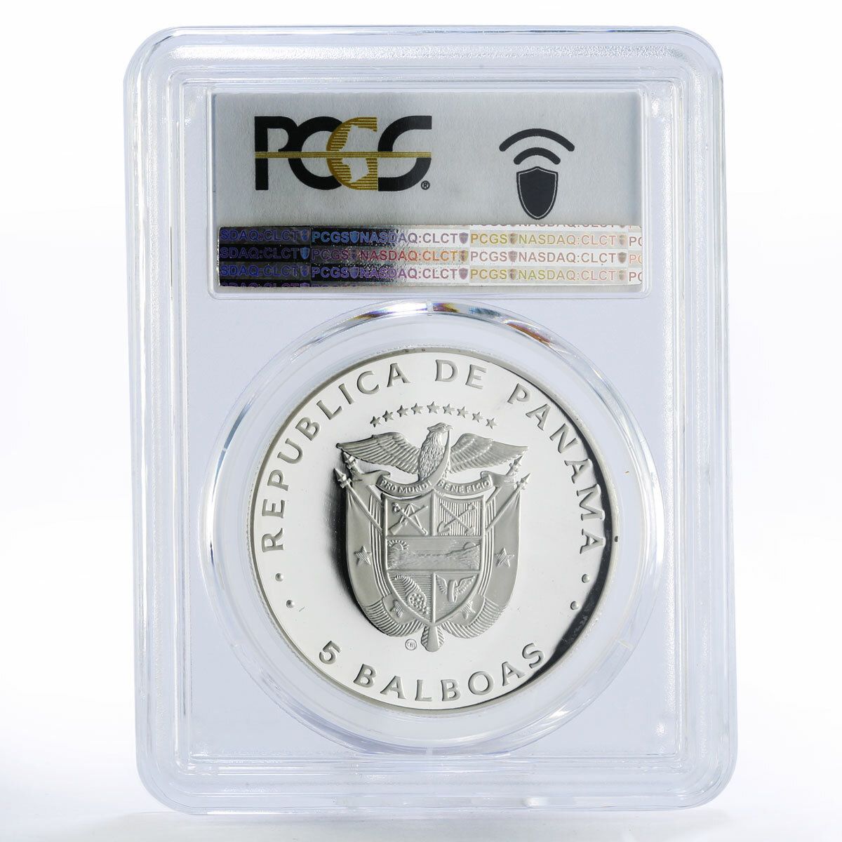 パナマ 5バルボア サッカーワールドカップ スペイン PR69 PCGS 銀貨