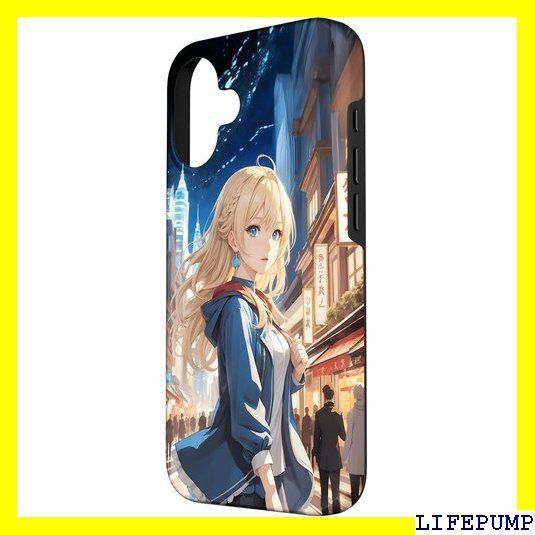 iPhone 16 アニメの女の子、漫画、美学、かわいい、日本語、Waifu プリント スマホケース 2306
