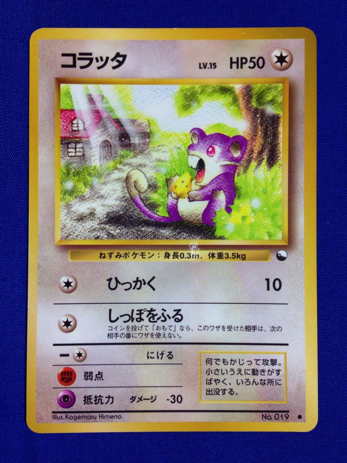 コラッタ 旧裏 ポケカ ポケモンカード 拡張シート 青版 - メルカリ