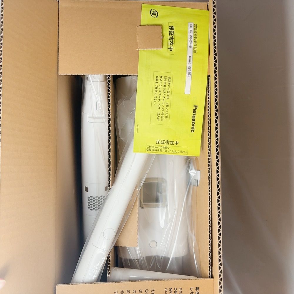 新品未使用】MC-NS100K-W パナソニック 掃除機 コードレス掃除機 