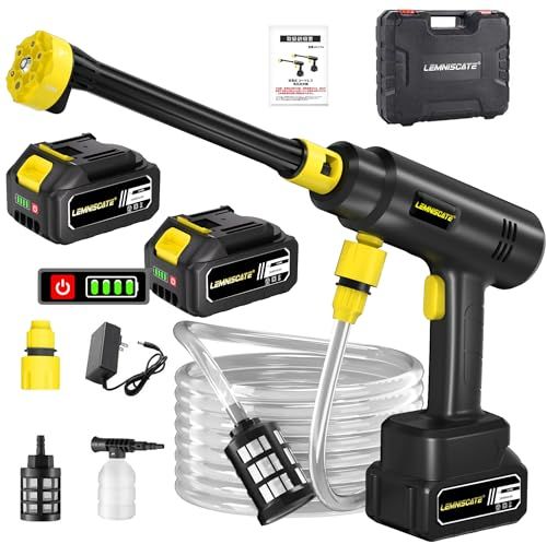 A高圧洗浄機 コードレス 充電式 ハンディタイプ 高圧洗車機 850W 6種類ノ 新品】高圧洗浄機 コードレス 充電式 ハンディタイプ 高圧洗車機 850W