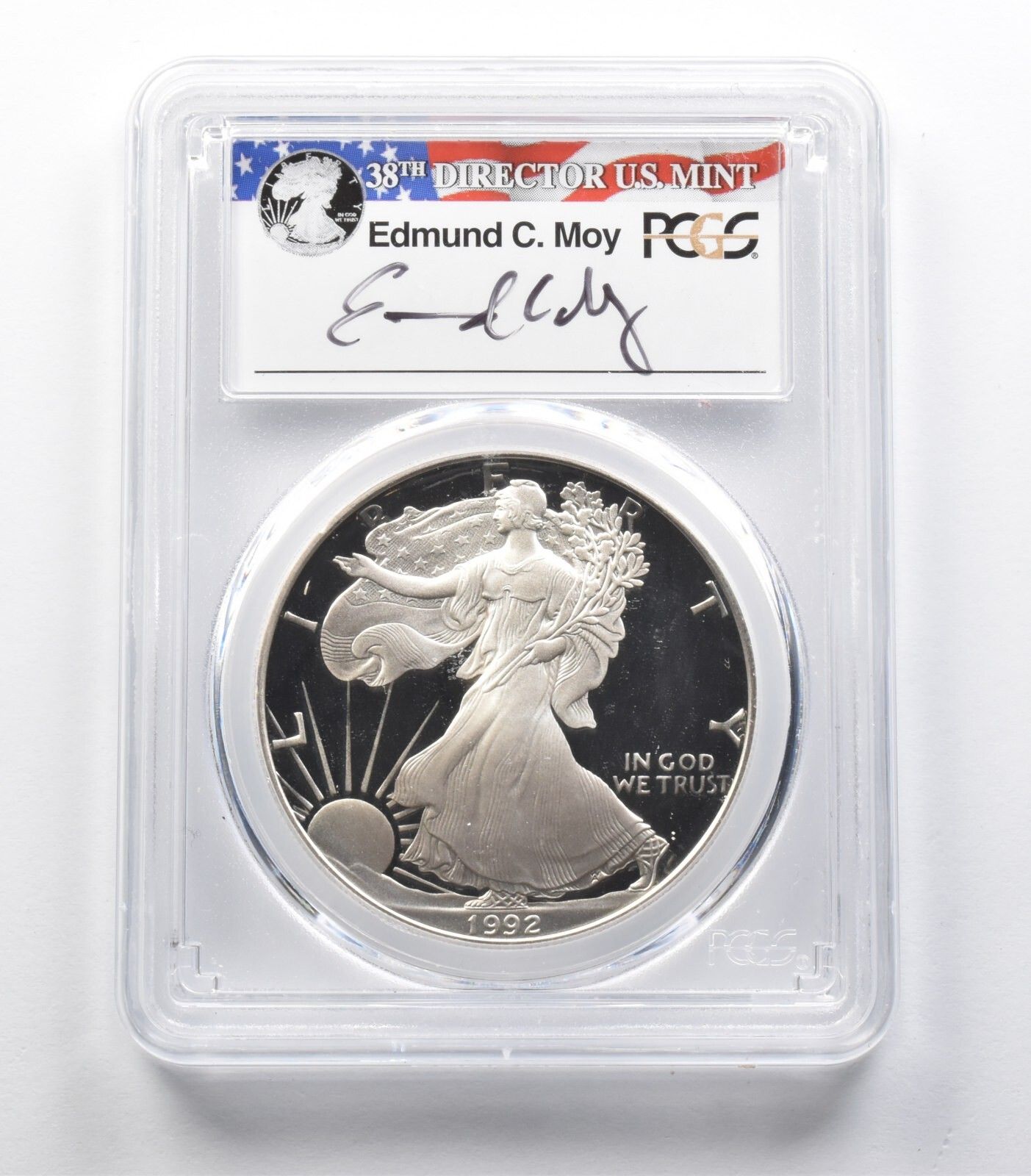 PR69 1992-S アメリカンシルバーイーグル モイサイン PCGS *3125