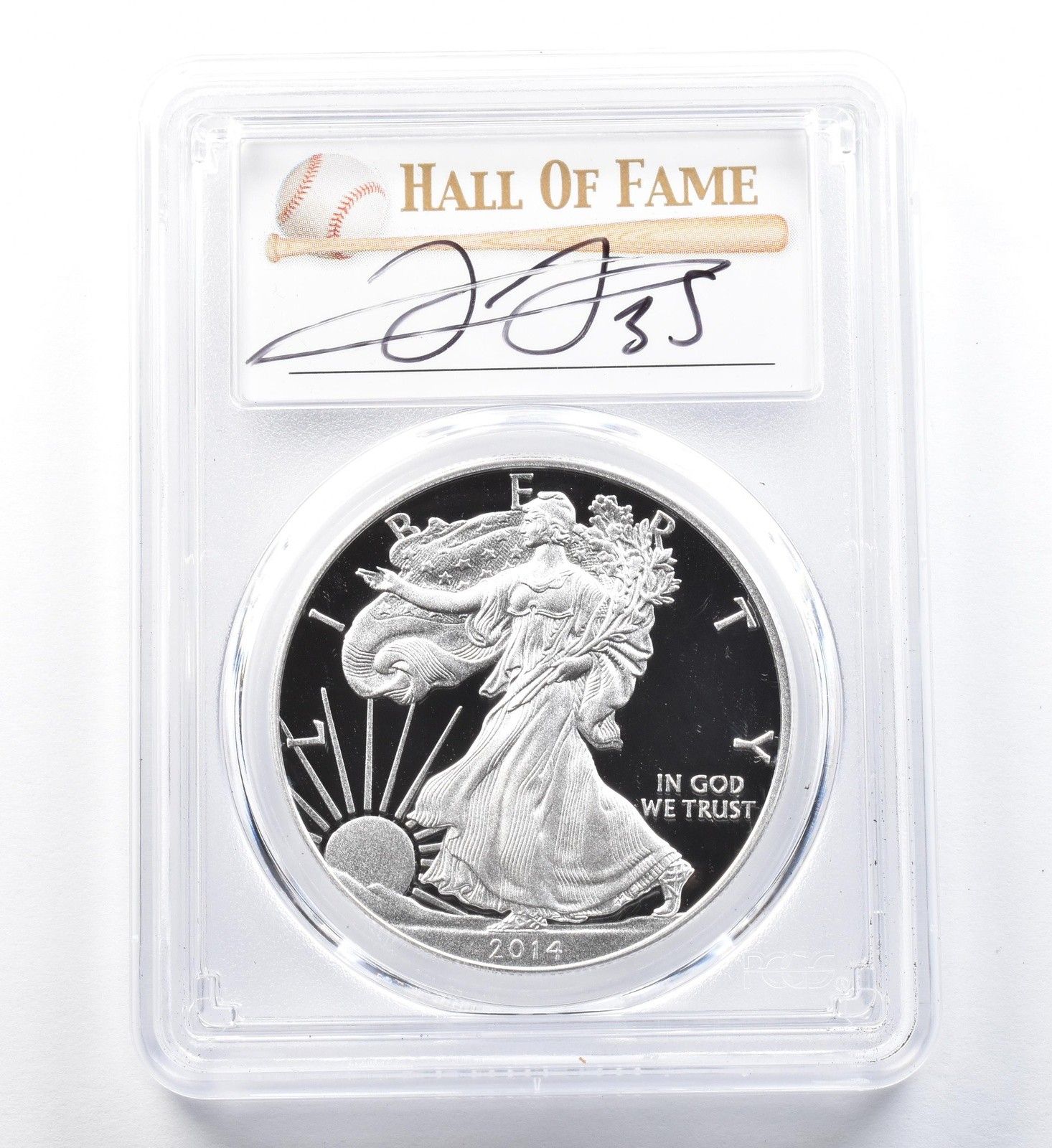 2014-W アメリカン シルバー イーグル フランク・トーマス PR70 DCAM