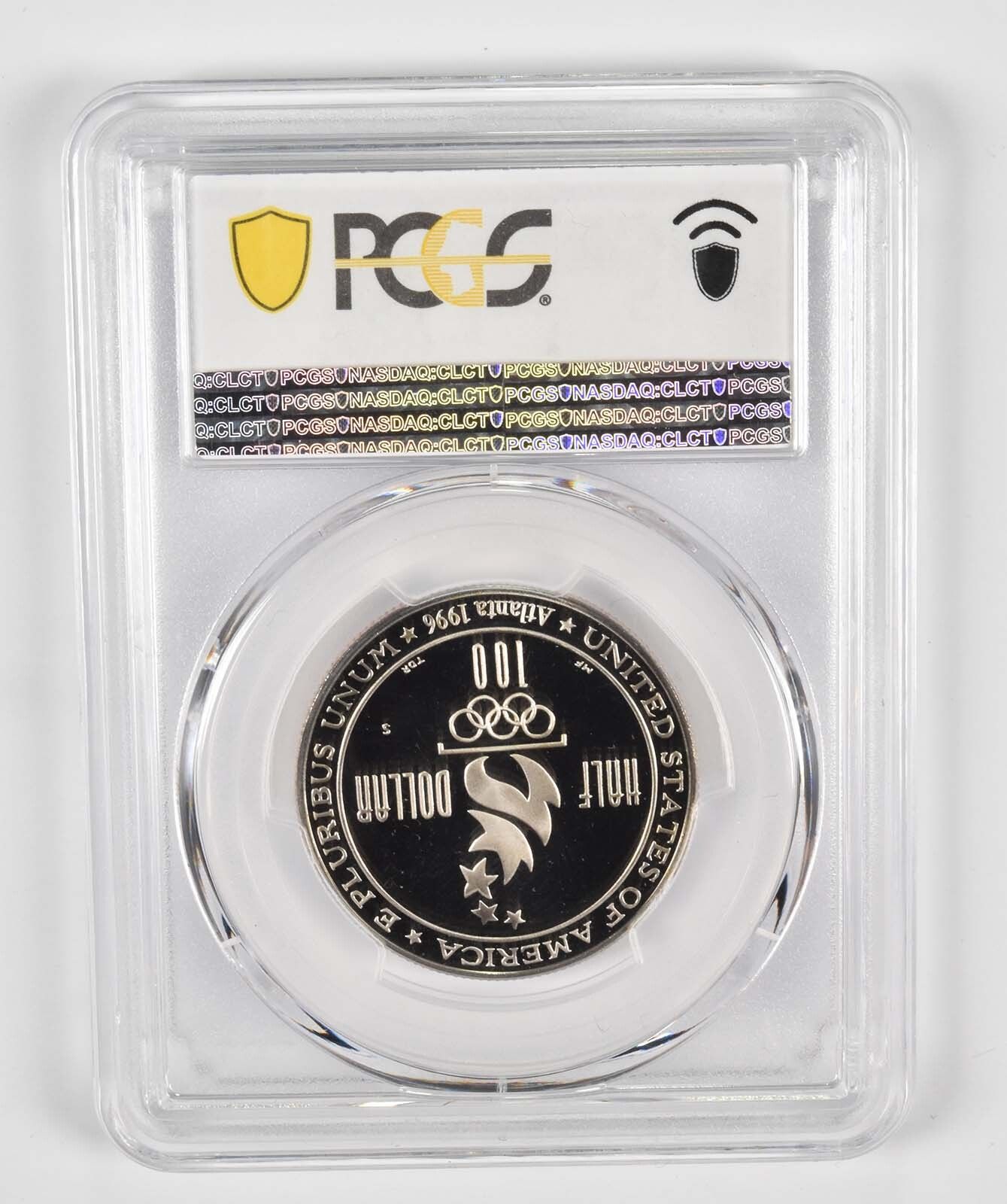1996-S PR70 オリンピックサッカー記念ハーフドル PCGS ブルーラベル