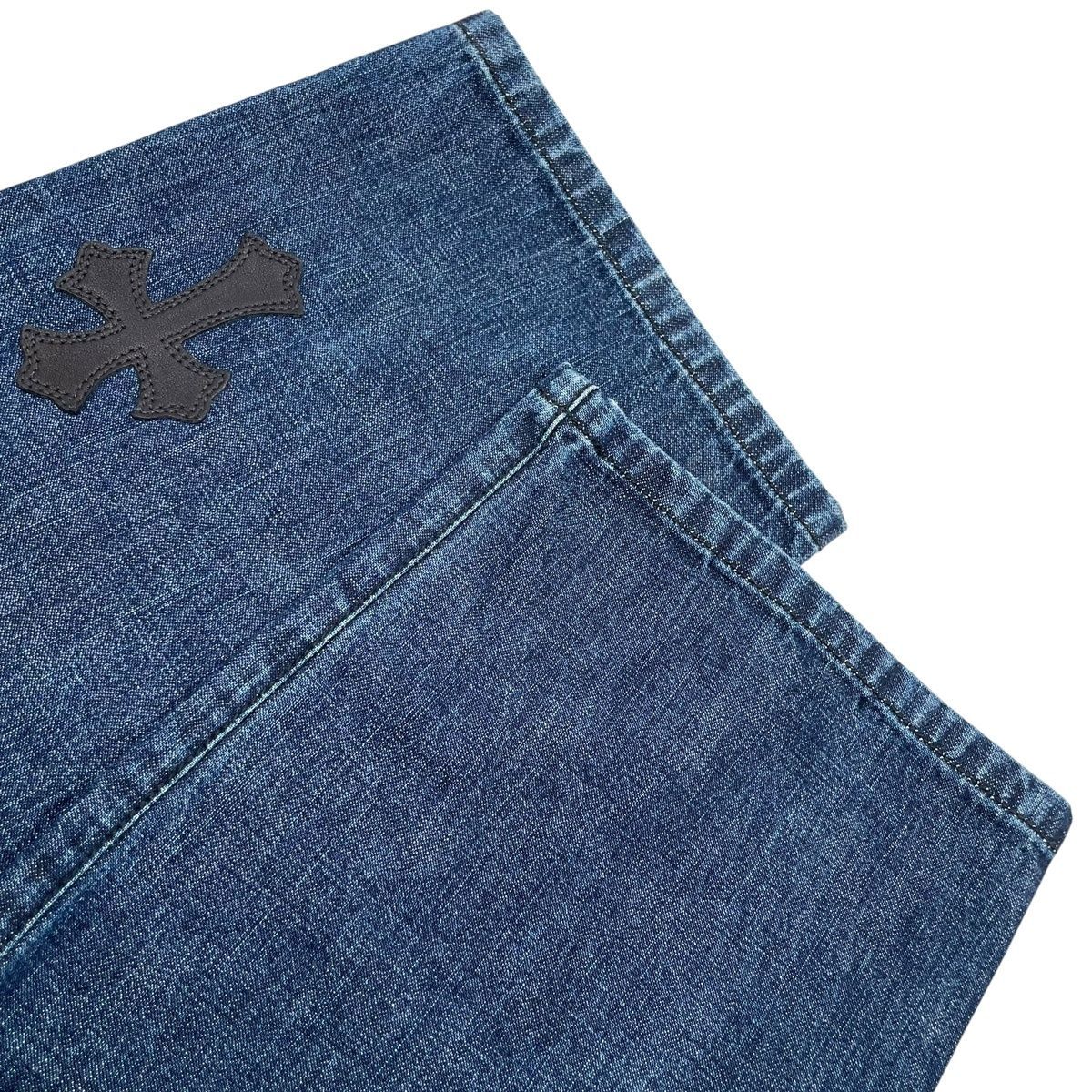 クロムハーツ　デニム 中古】 CHROME HEARTS クロムハーツ デニムパンツ クロスパッチ 12Y