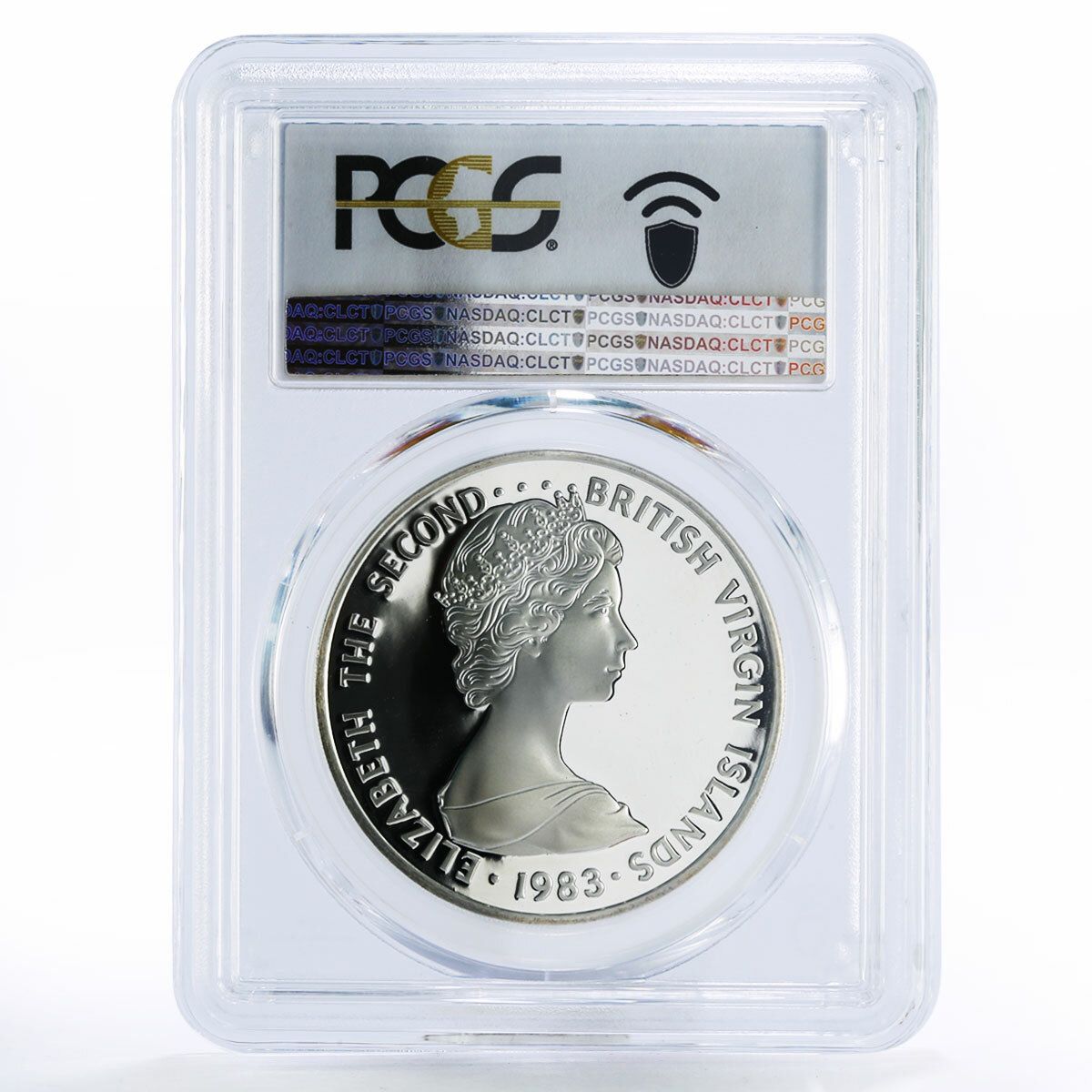 イギリス領ヴァージン諸島 10ドル エリザベス2世 PR69 PCGS 銀貨 1983