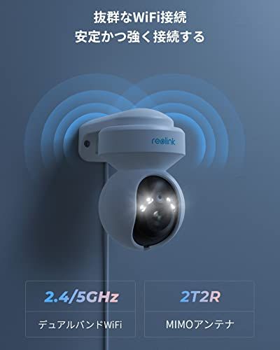 Reolink 防犯カメラ 屋外 3倍光学ズーム WiFi 2.4/5GHz対応 500万画素