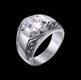 H281】リング メンズ 指輪 シルバー ステンレス ファンクション 22号