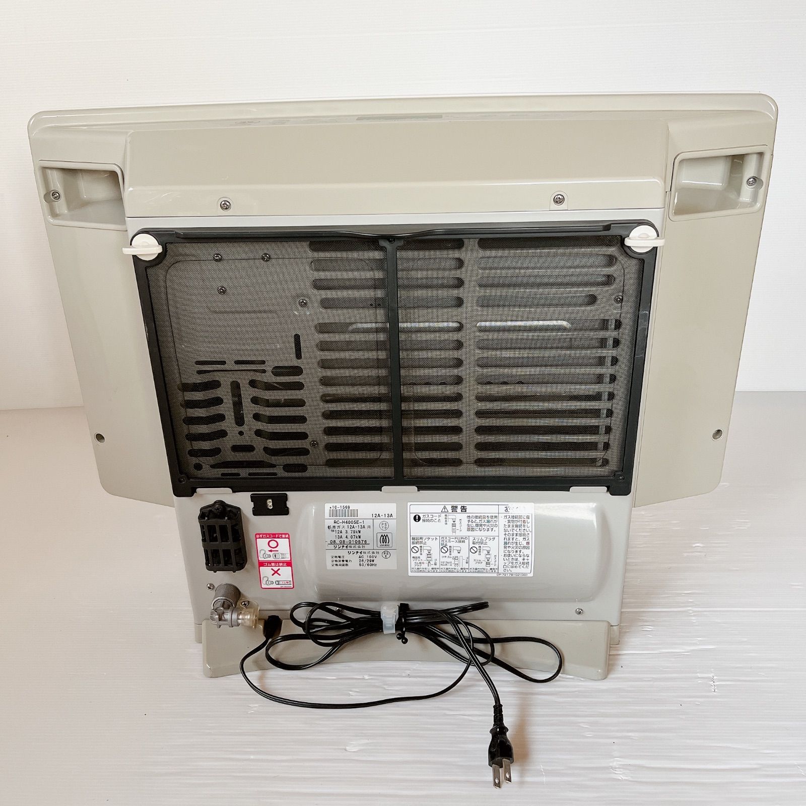 TOKYO GAS（リンナイ）ガスファンヒーター RC-H4005E-1（都市ガス12A