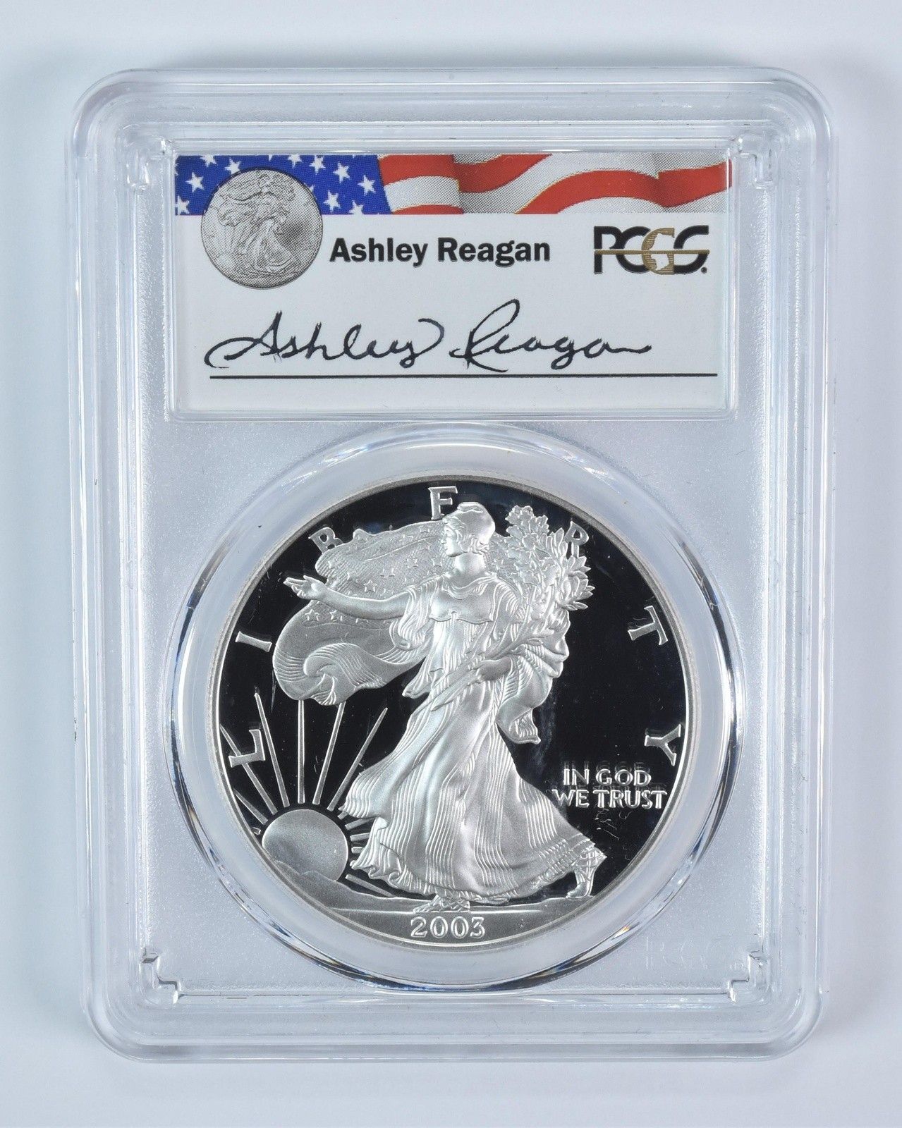 2003-W アメリカン シルバー イーグル アシュリー レーガン サイン入り