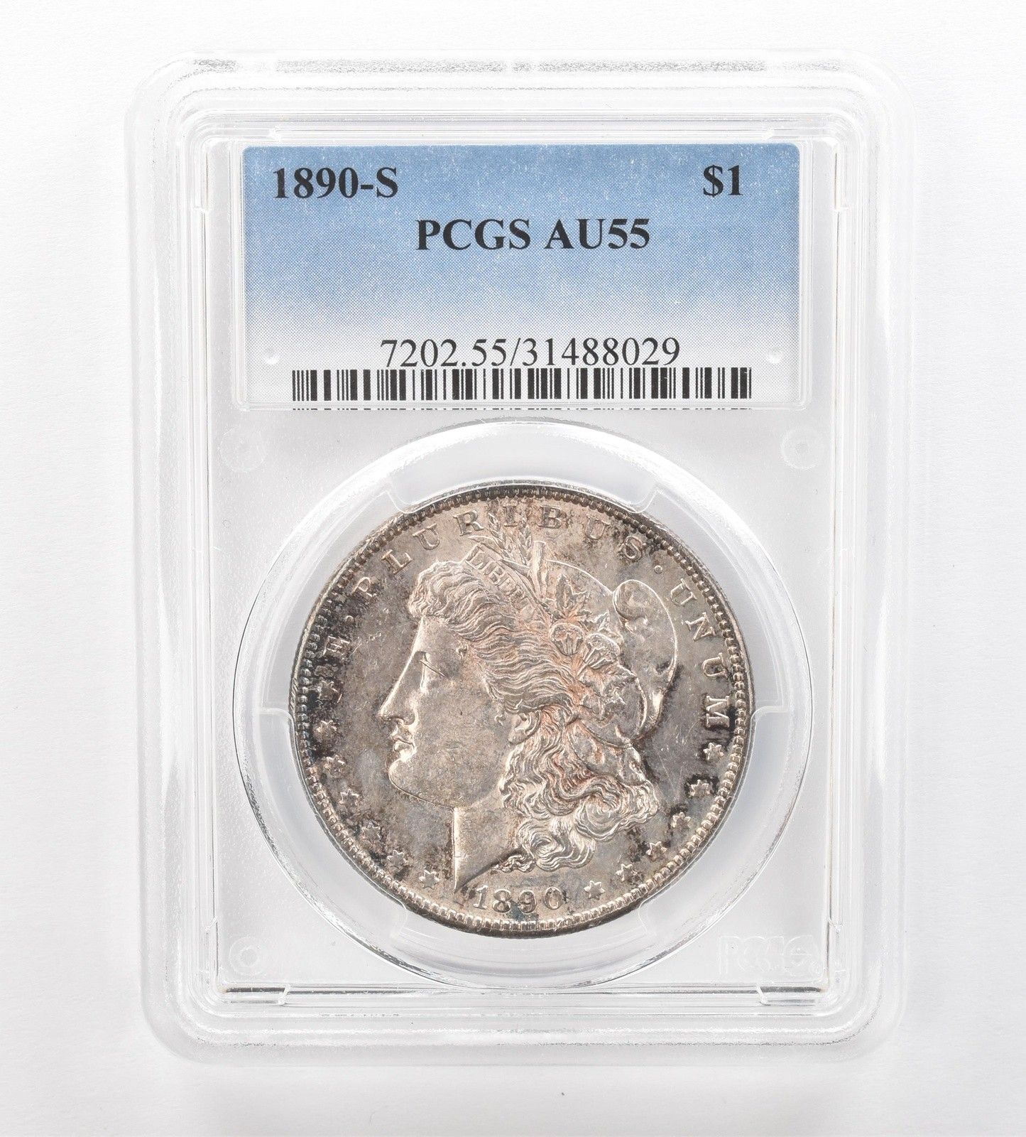 1890-S モーガン銀貨 AU55 PCGS T *7472 - メルカリ