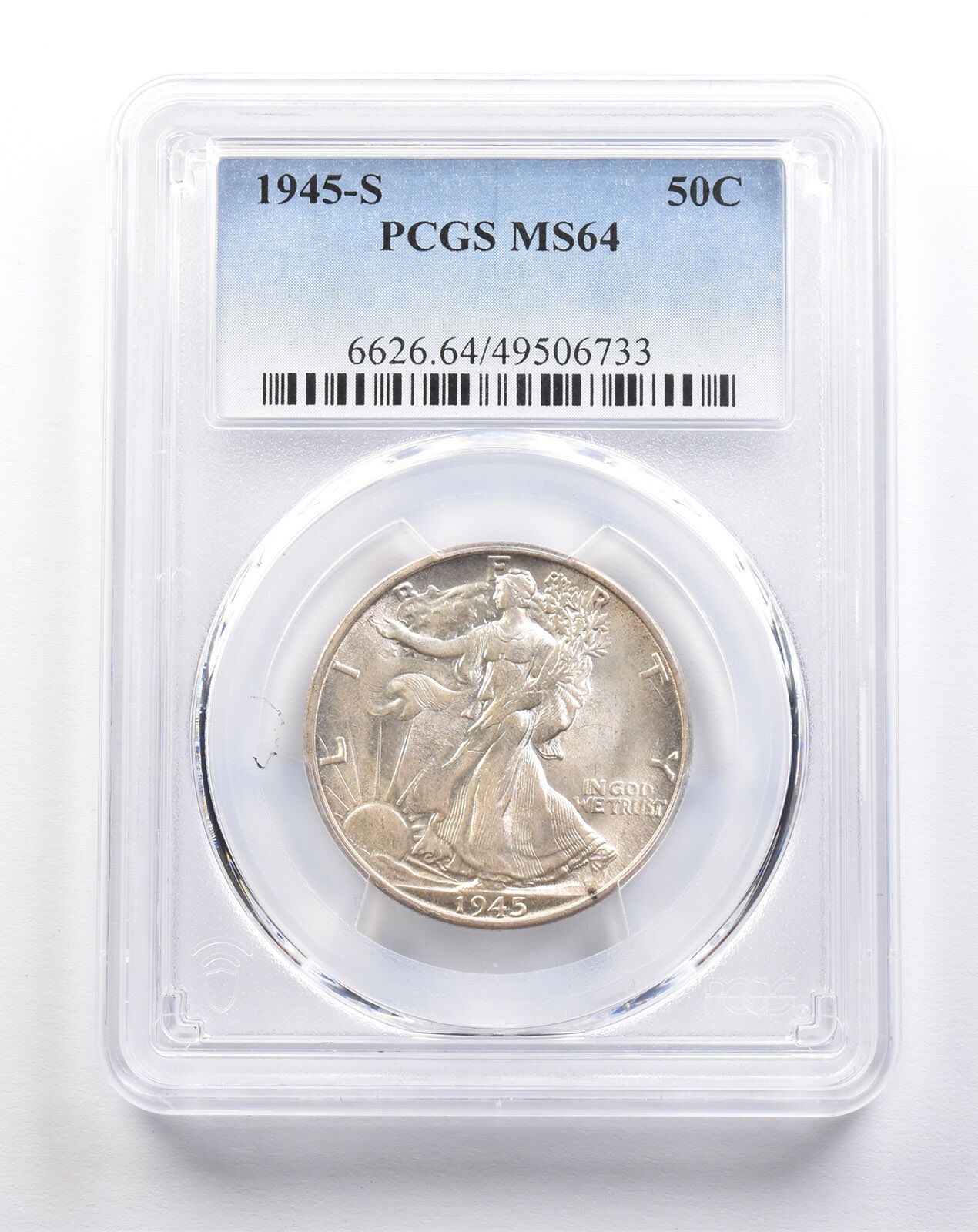 1945-S ウォーキング・リバティ・ハーフダラー MS64 PCGS *4972 - メルカリ