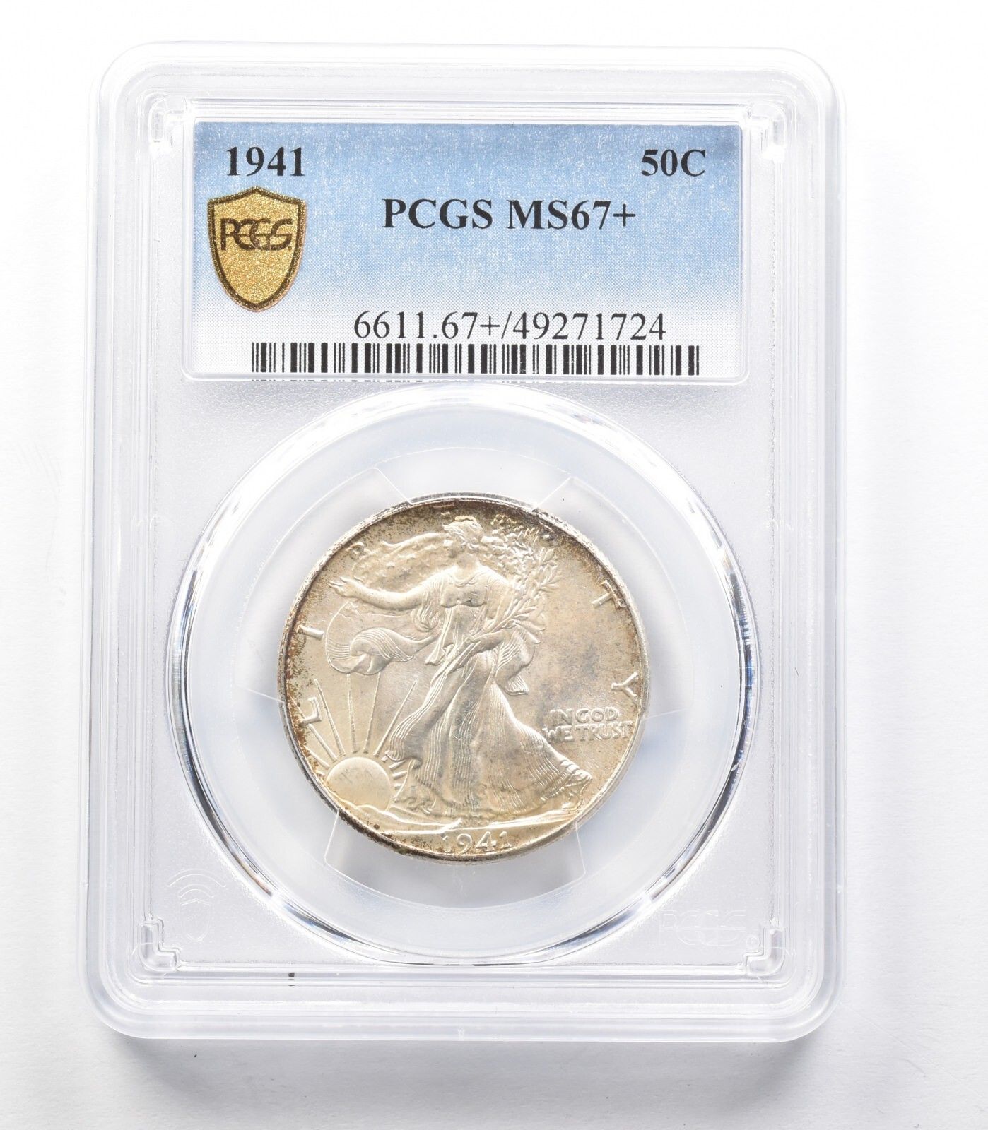 1941年ウォーキング・リバティ・ハーフダラー MS67+ PCGS *3353 - メルカリ