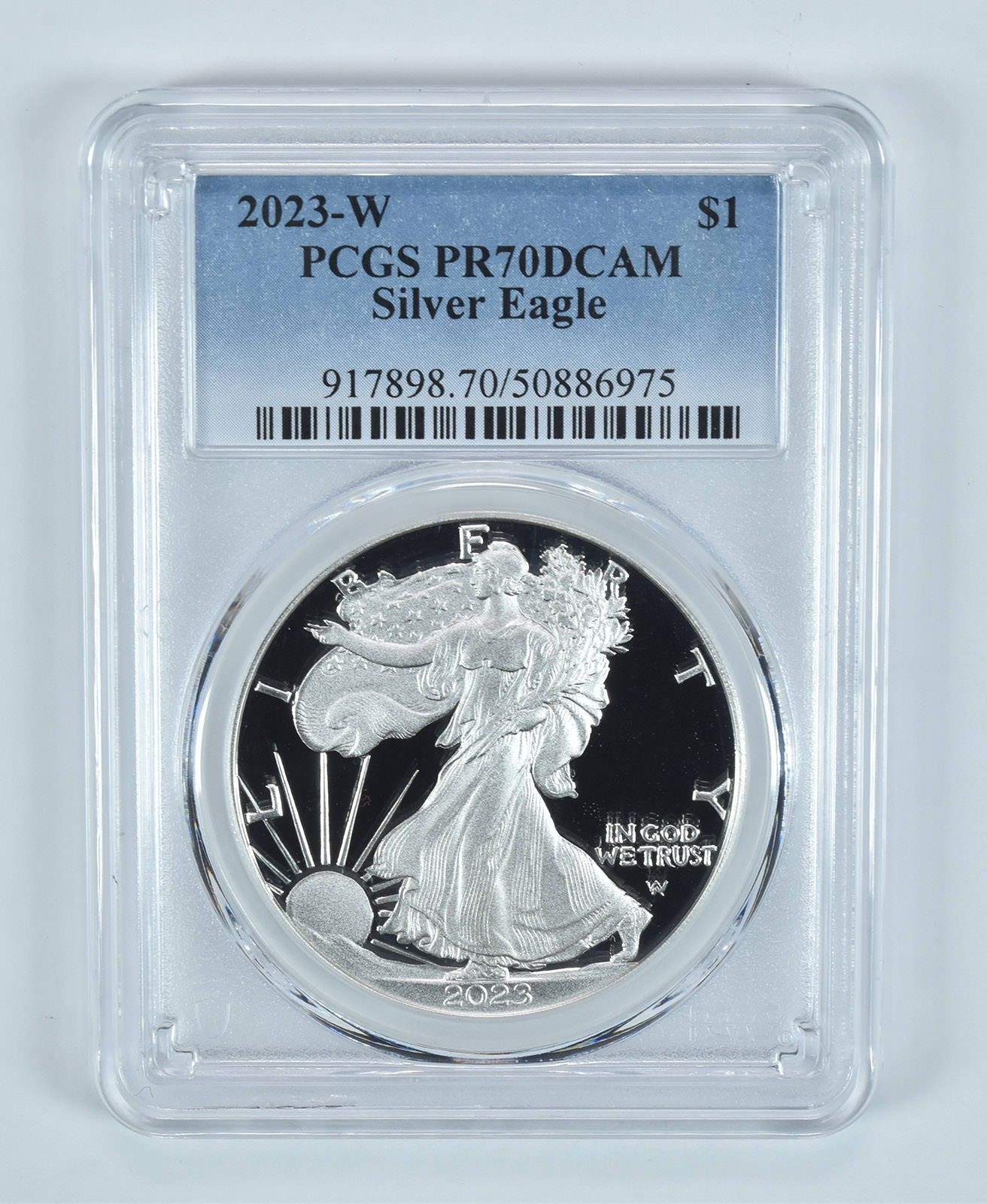 2023-W アメリカン シルバー イーグル PR70 DCAM PCGS ブルーラベル