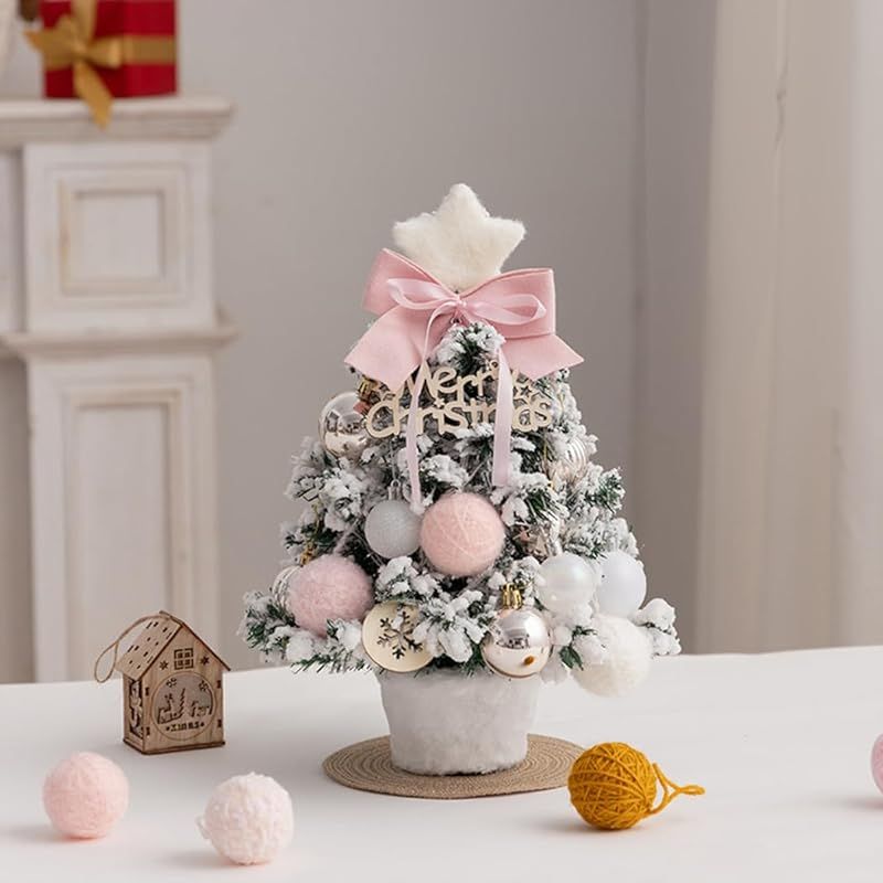 2024新登場】クリスマスツリー 卓上 ミニツリー 北欧 35cm LEDライト