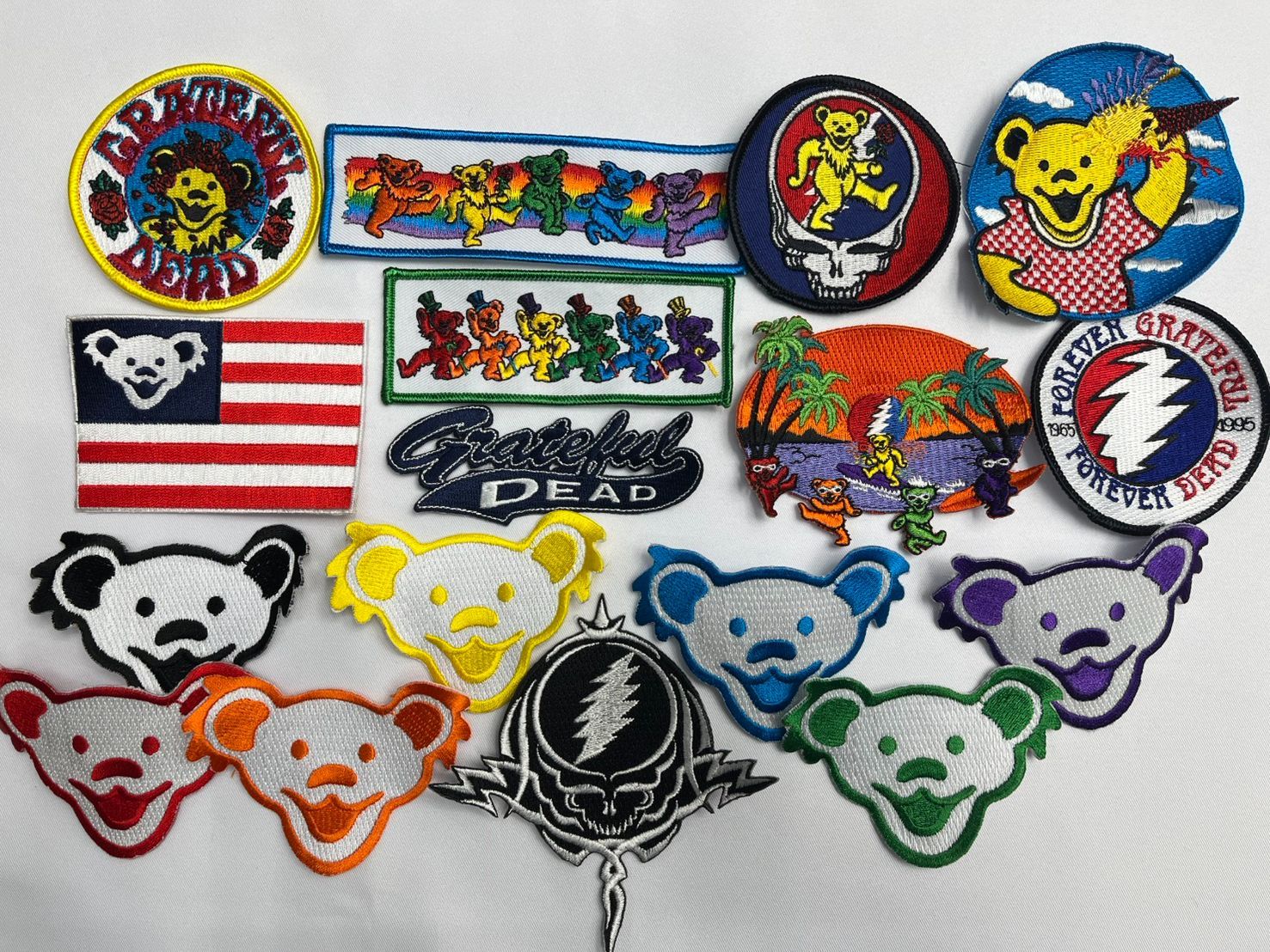 GRATEFUL DEAD パッチ　17デザイン各6枚102枚1セット