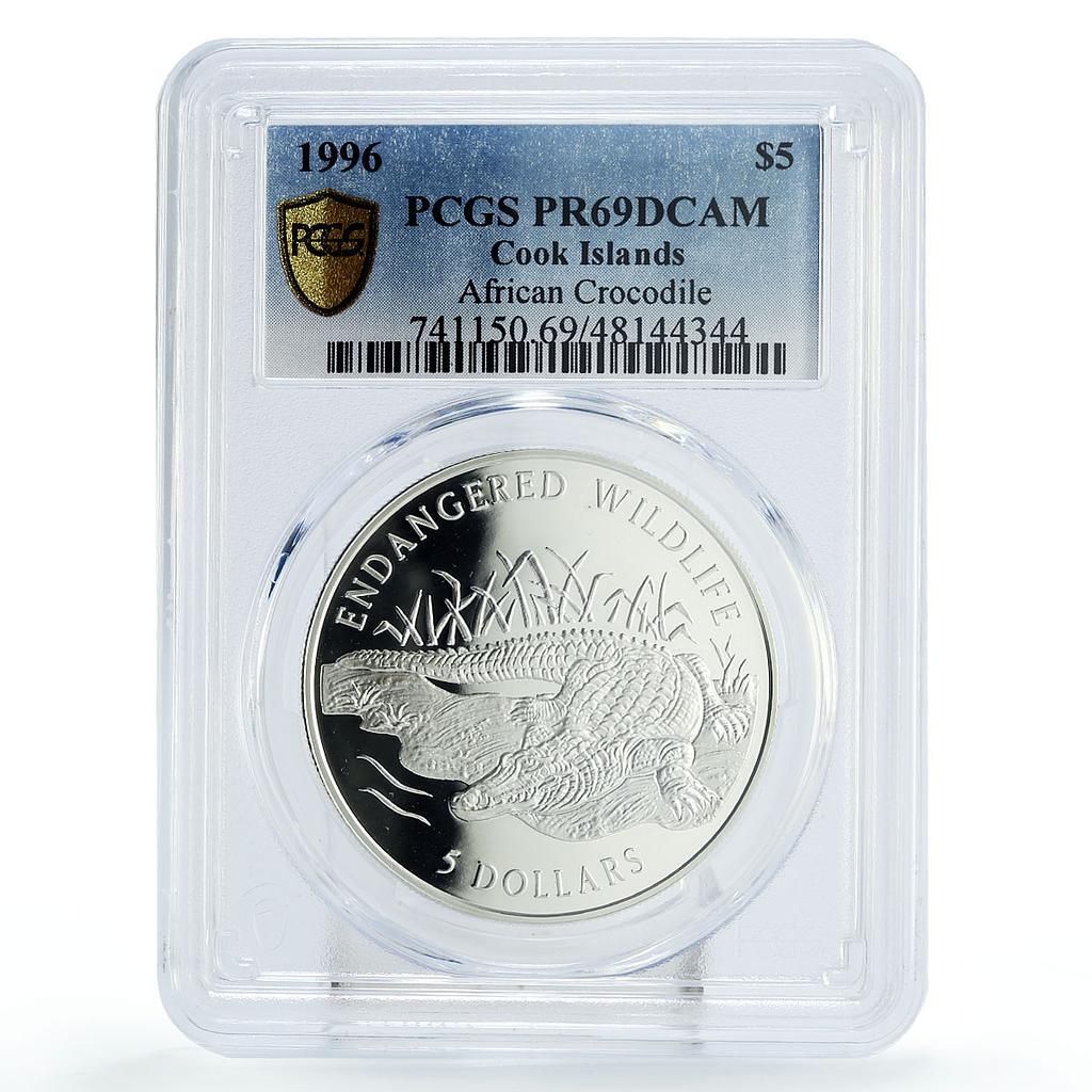 クック諸島 5ドル ワニ類保護 PR69 PCGS 銀貨 1996年 - メルカリ