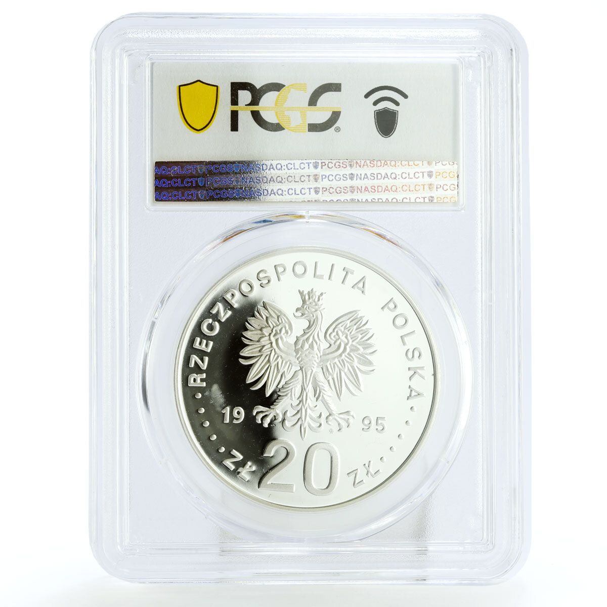 ポーランド 20ズウォティ 国連創設50周年記念 PR69 PCGS 銀貨 1995年