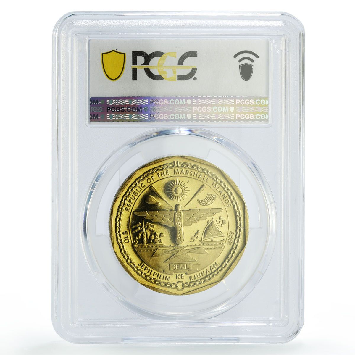 マーシャル 10ドル クリスマス マドンナ ベイビー ジェス MS67 PCGS