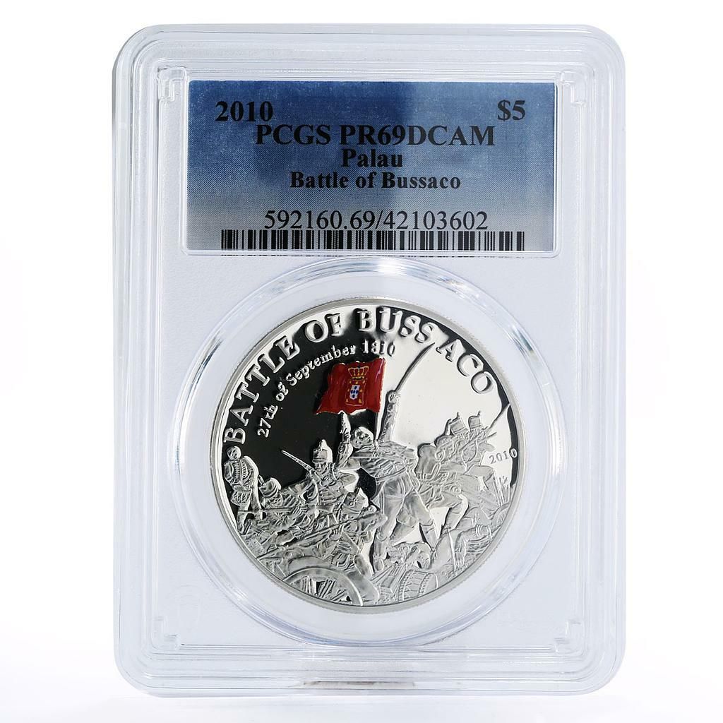 パラオ 5ドル 200周年記念 ブサコの戦い PR69 PCGS 銀貨 2010年 - メルカリ