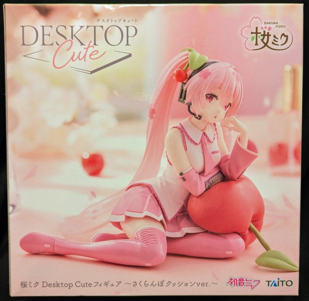 タイトー Desktop Cute フィギュア 桜ミク さくらんぼクッションVer