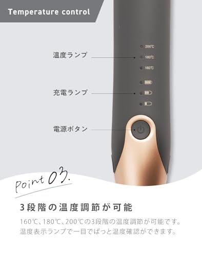 アゲツヤ コードレスヘアアイロン2 海外対応 機内持ち込み可 ホワイト