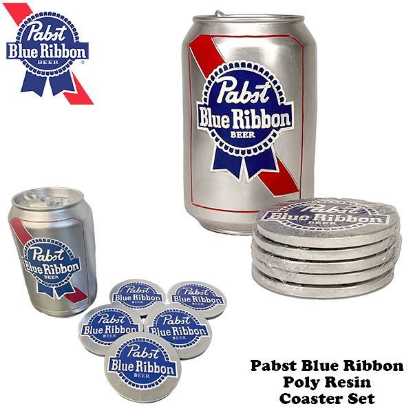 PABST BLUE RIBBON POLY RESIN COASTER SET【パブスト コースター