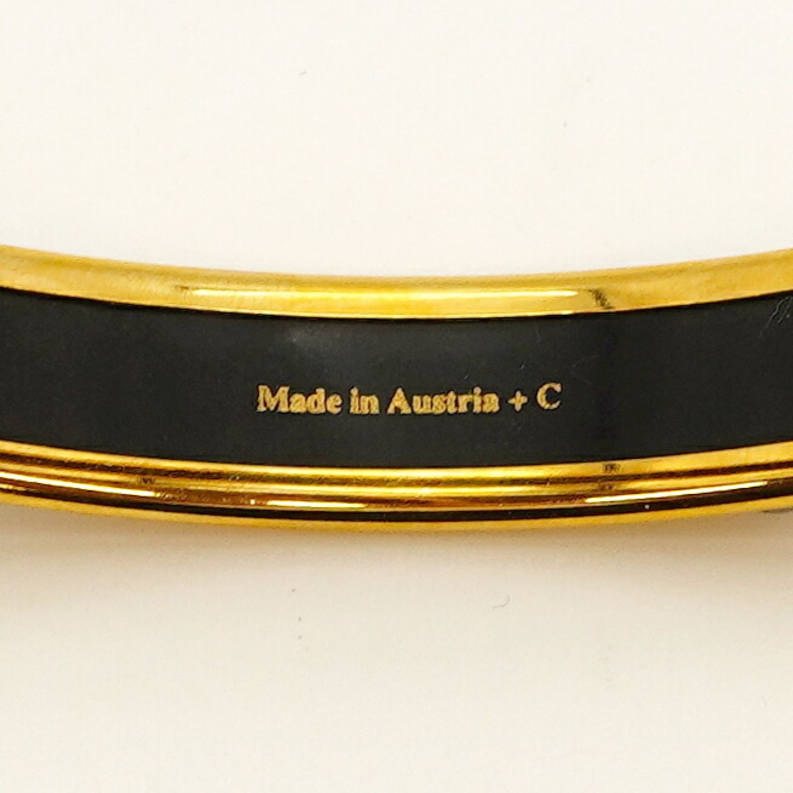 エルメス(Hermes) エルメス バングル エマイユPM GPメッキ 七宝焼き