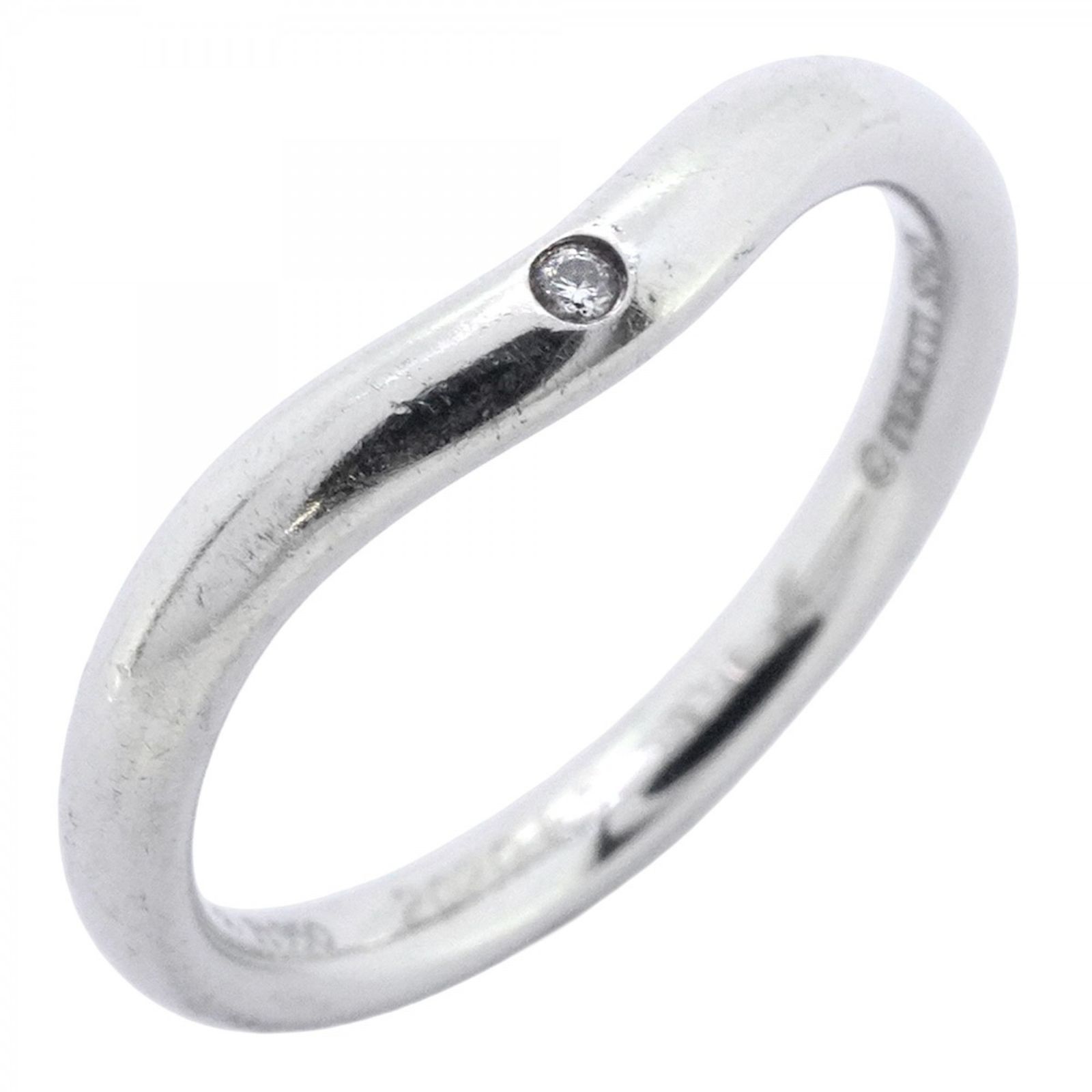 ティファニー(Tiffany) ティファニー リング カーブドバンド 1PD Pt950