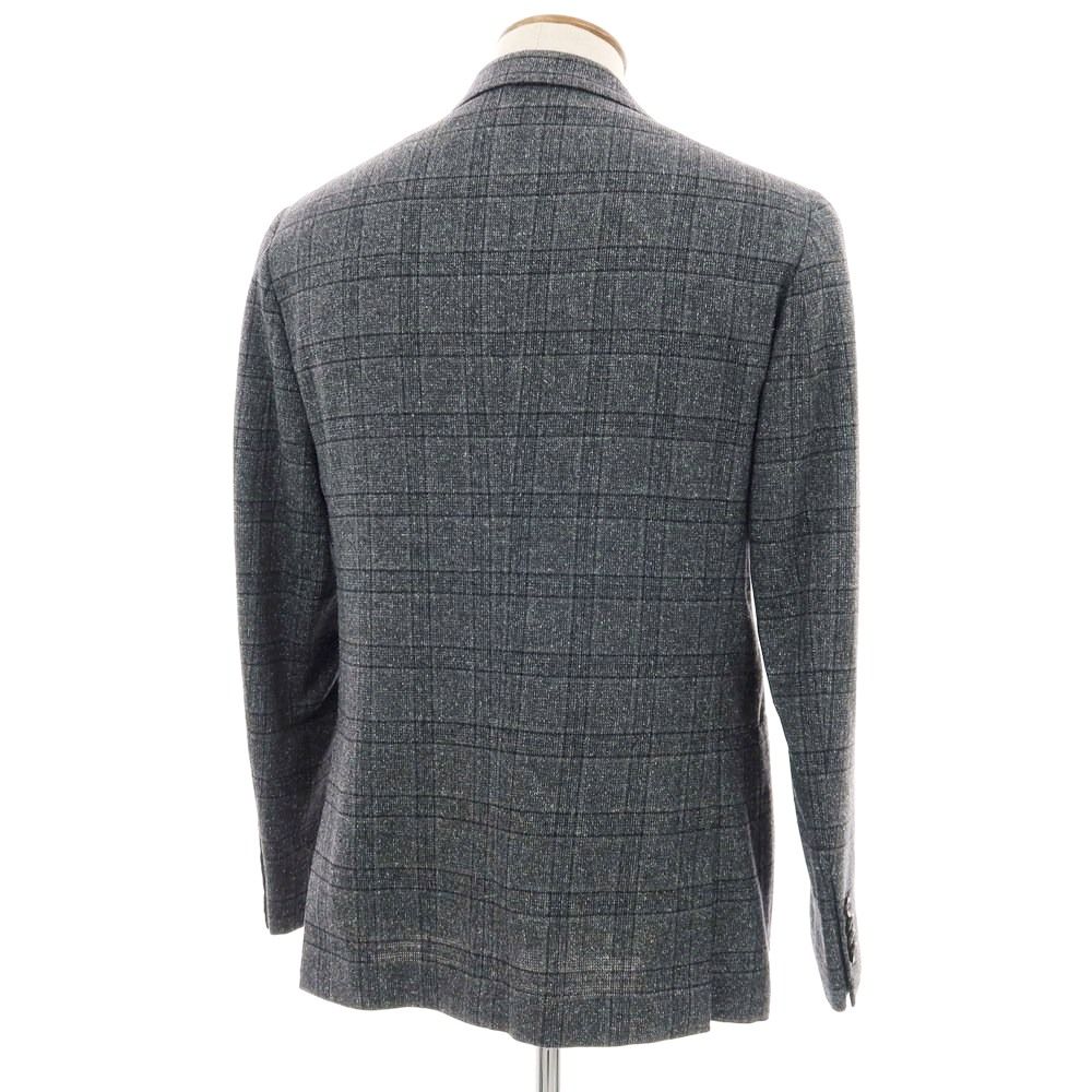 中古】サルトリオ Sartorio シルクウール チェック 3B テーラード