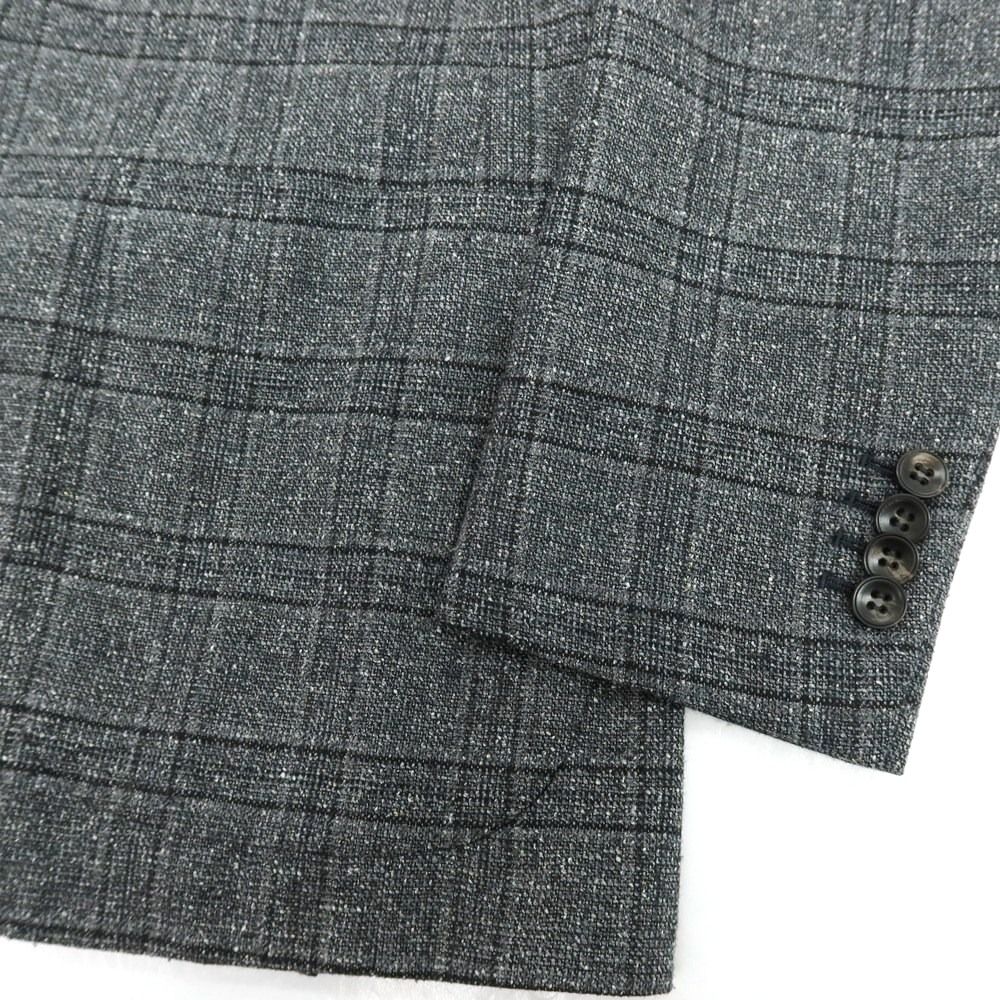 中古】サルトリオ Sartorio シルクウール チェック 3B テーラード