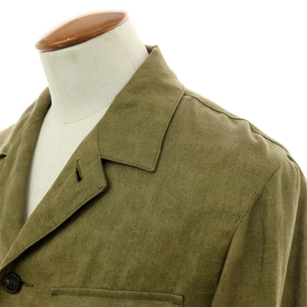 【中古】マッキントッシュ ロンドン MACKINTOSH LONDON リネン ペイズリー サファリジャケット オリーブグリーン【サイズ40】【メンズ】 中古】マッキントッシュ ロンドン MACKINTOSH LONDON リネン
