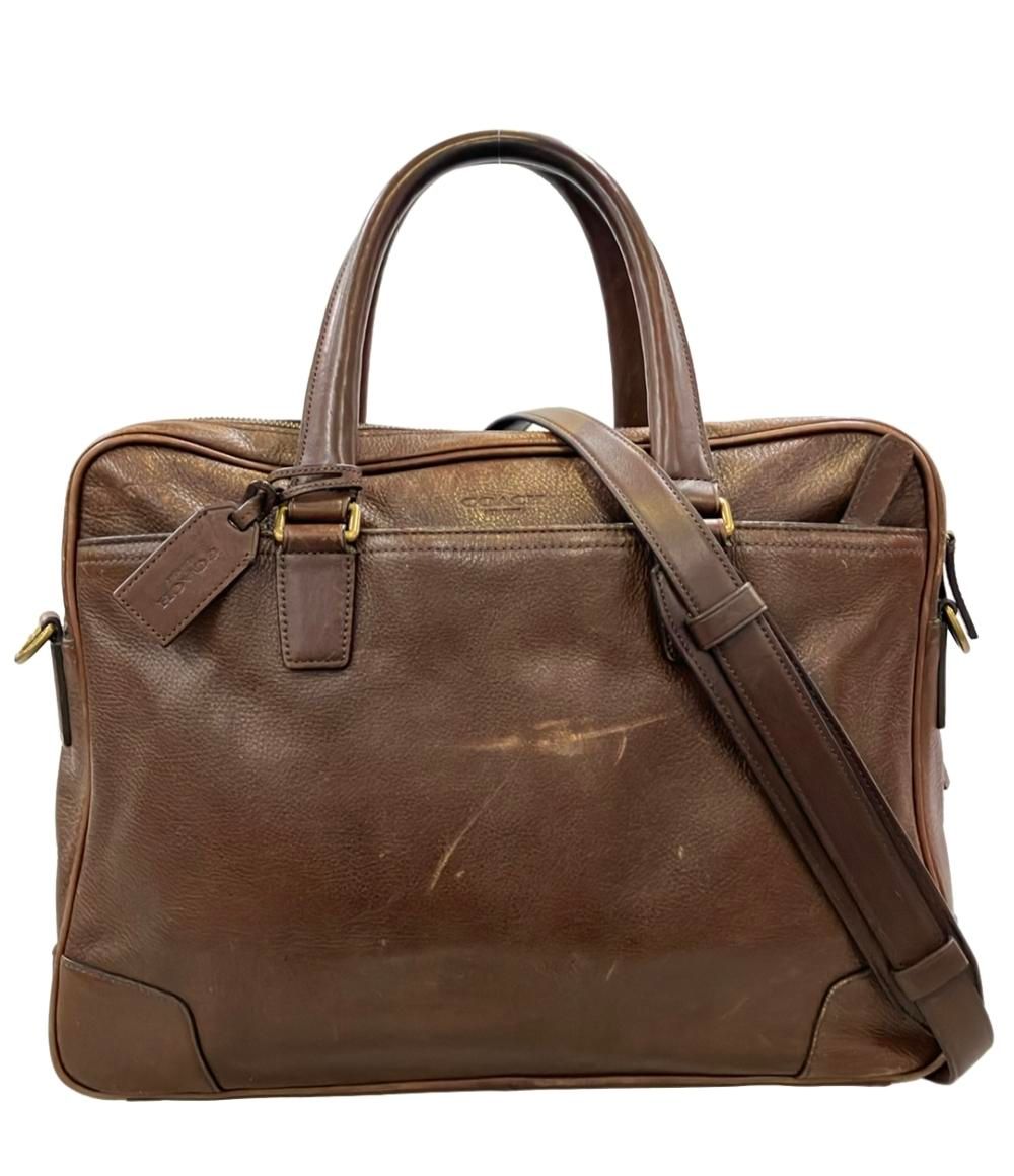 コーチ 2WAY ビジネスバッグ ブリーフケース ショルダーバッグ 斜め