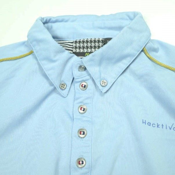 ラッセルノ　ポロシャツ RUSSELUNO ラッセルノ 日本製 Hacktivate ボタンダウンポロシャツ RS