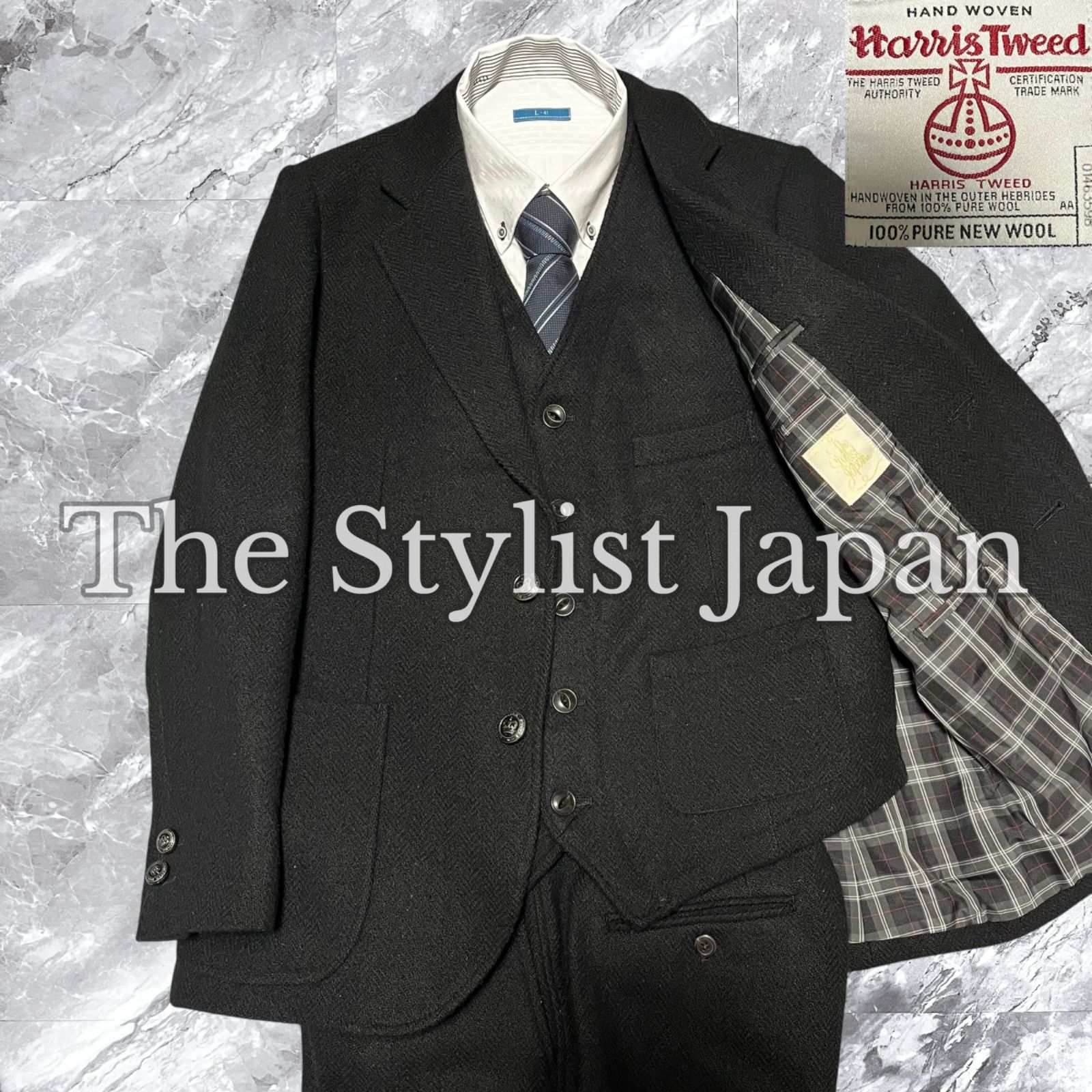極美品 The Stylist Japan ザスタイリストジャパン Harris Tweed 