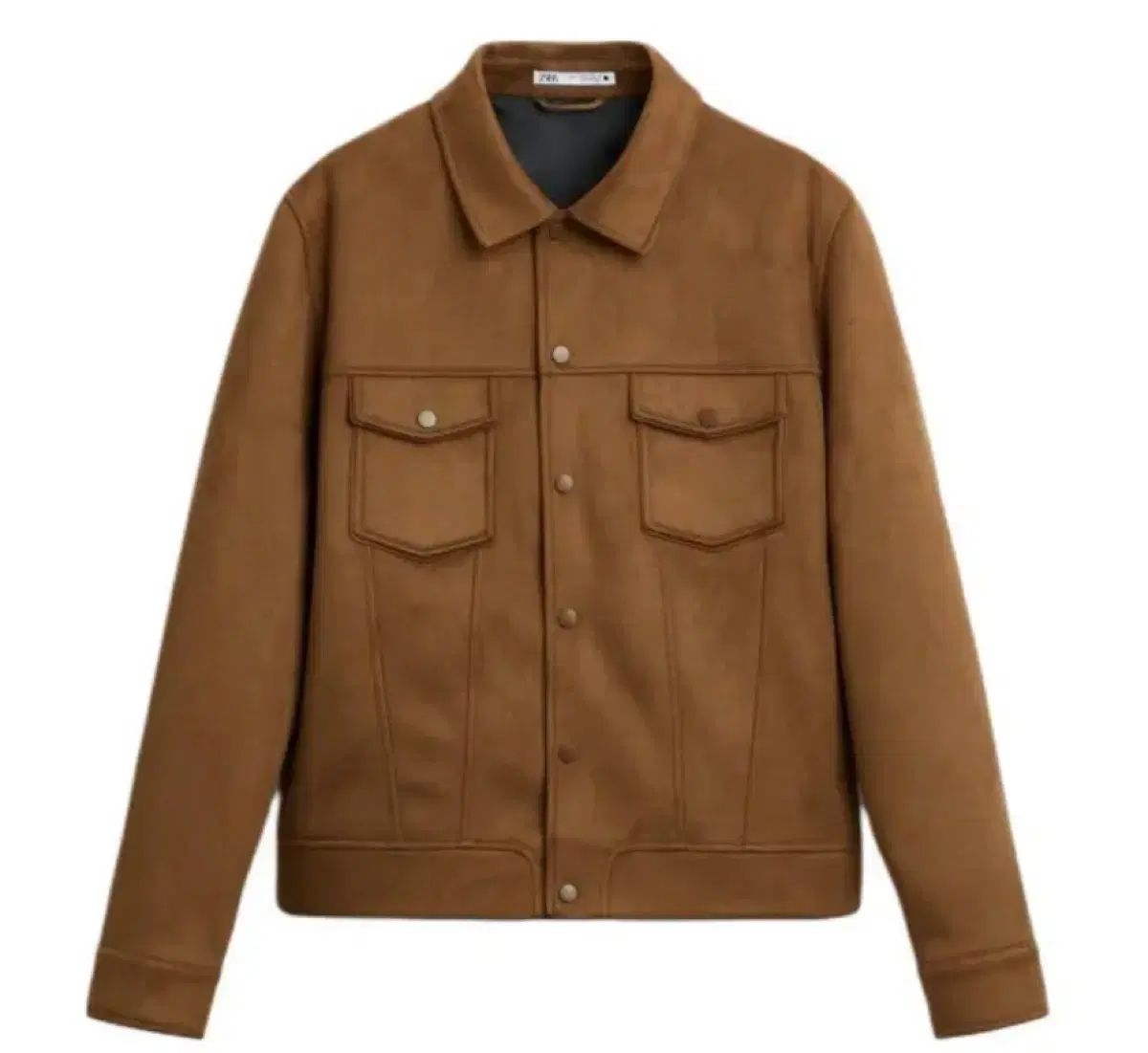 ZARA ザラ スウェード ジャケット ブラウン - L size (着用画像あり